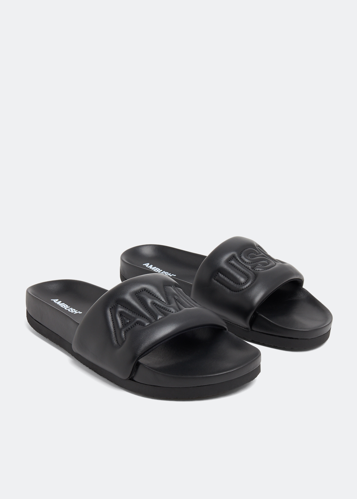 サンダル・ミュール AMBUSH FW21 RUBBER SLIDE SANDALS (BWIC002_F21MAT0013000) AMBUSH Sandals - Size 40 EU