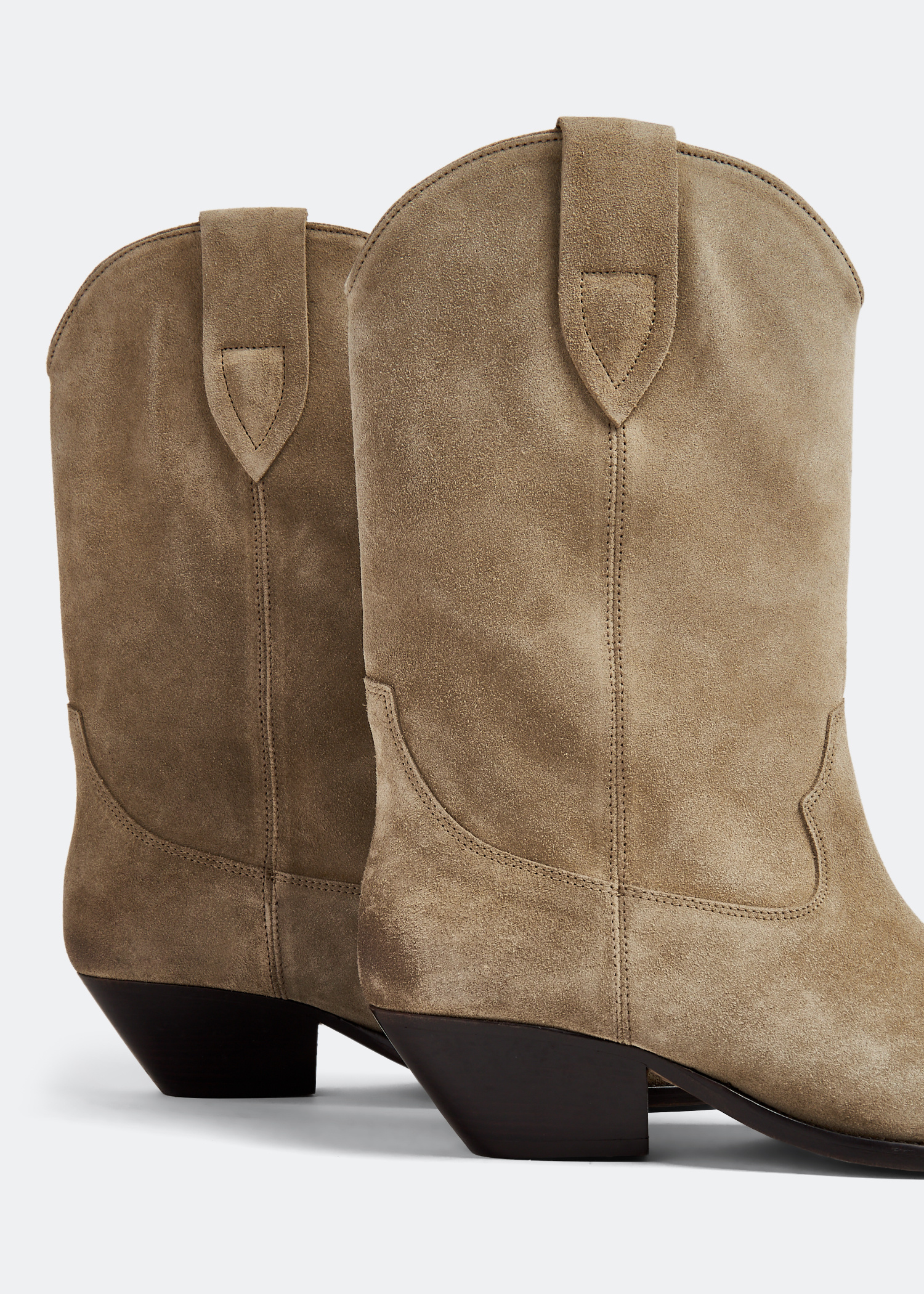 シューズ・サンダルその他 ISABEL MARANT DUERTO WERSTERN BOOTS IN VELVET SUEDE Isabel Marant Duerto cowboy boots for Women - Beige in Oman