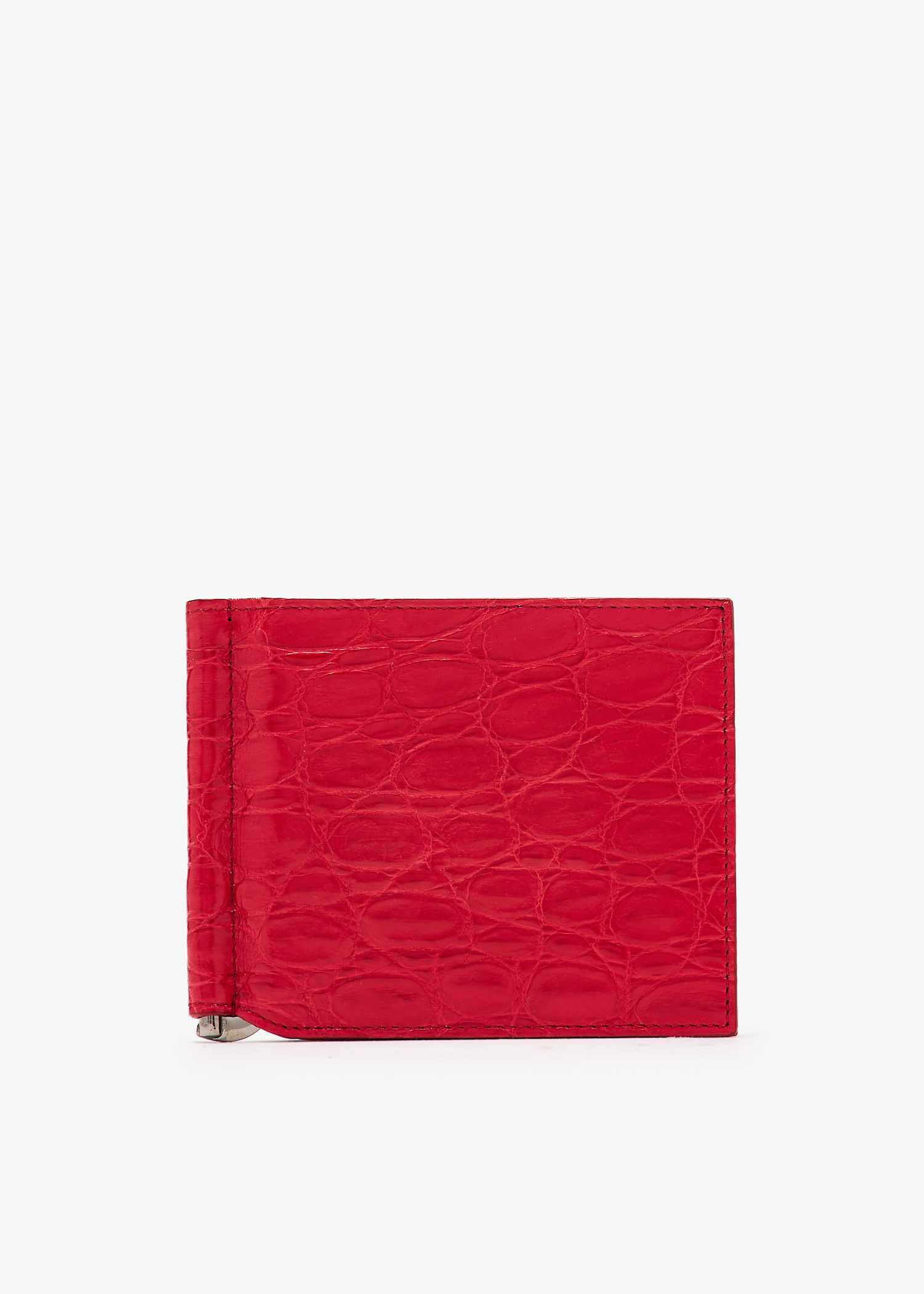 Dolce&Gabbana Crocodile skin bifold wallet for Men - Red in
