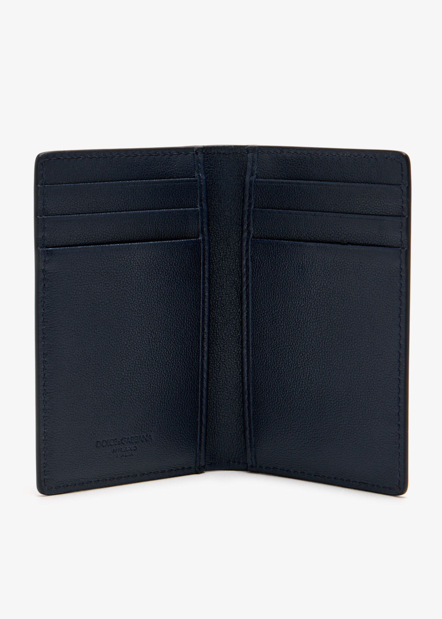 Dolce&Gabbana Calfskin card holder for Men - Navy in UAE | Level Shoes