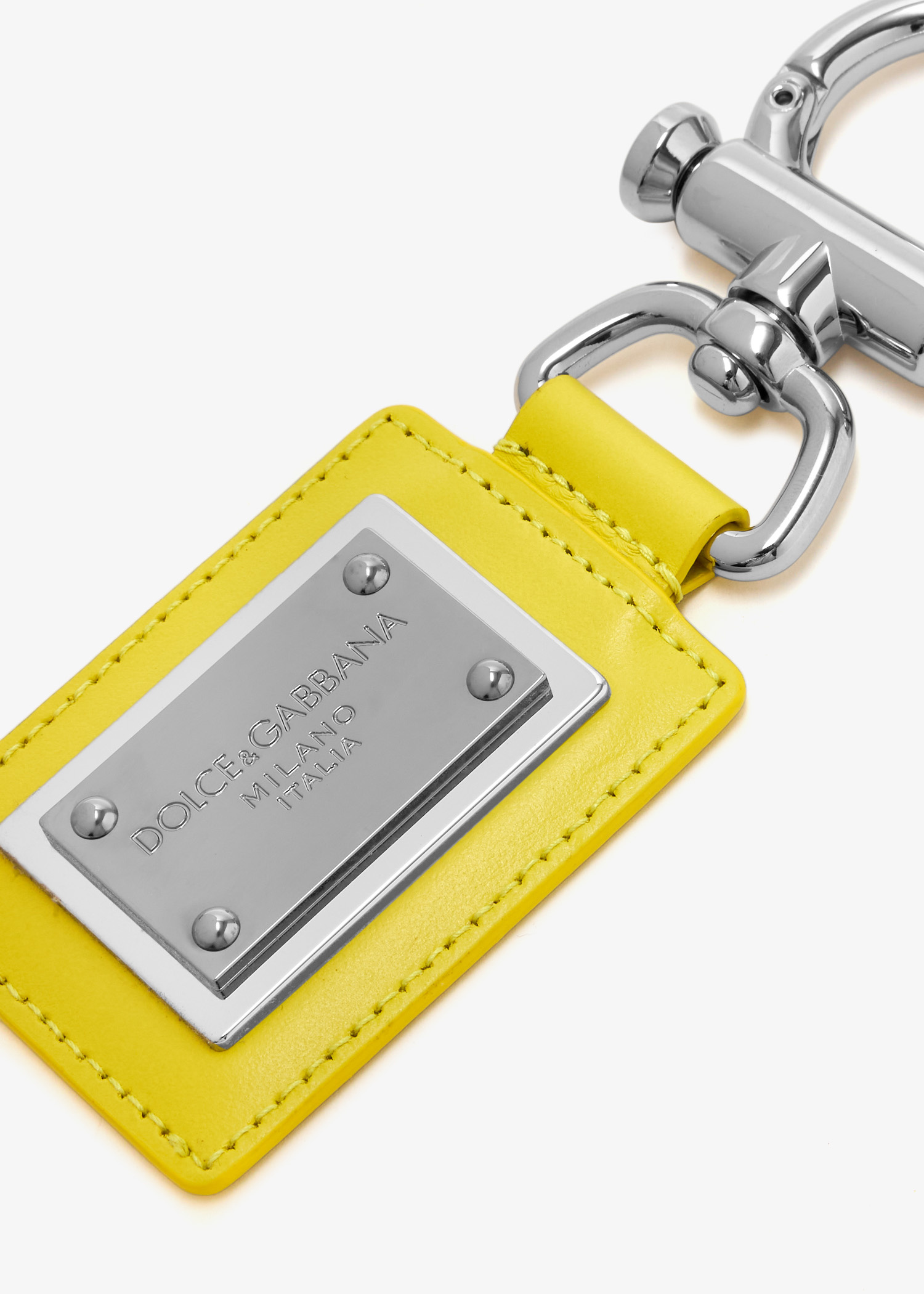 【関税＆送料込み】Dolce & Gabbana Logo Plaque Keyring Dolce & Gabbana logo-plaque Keyring | Silver | FARFETCH