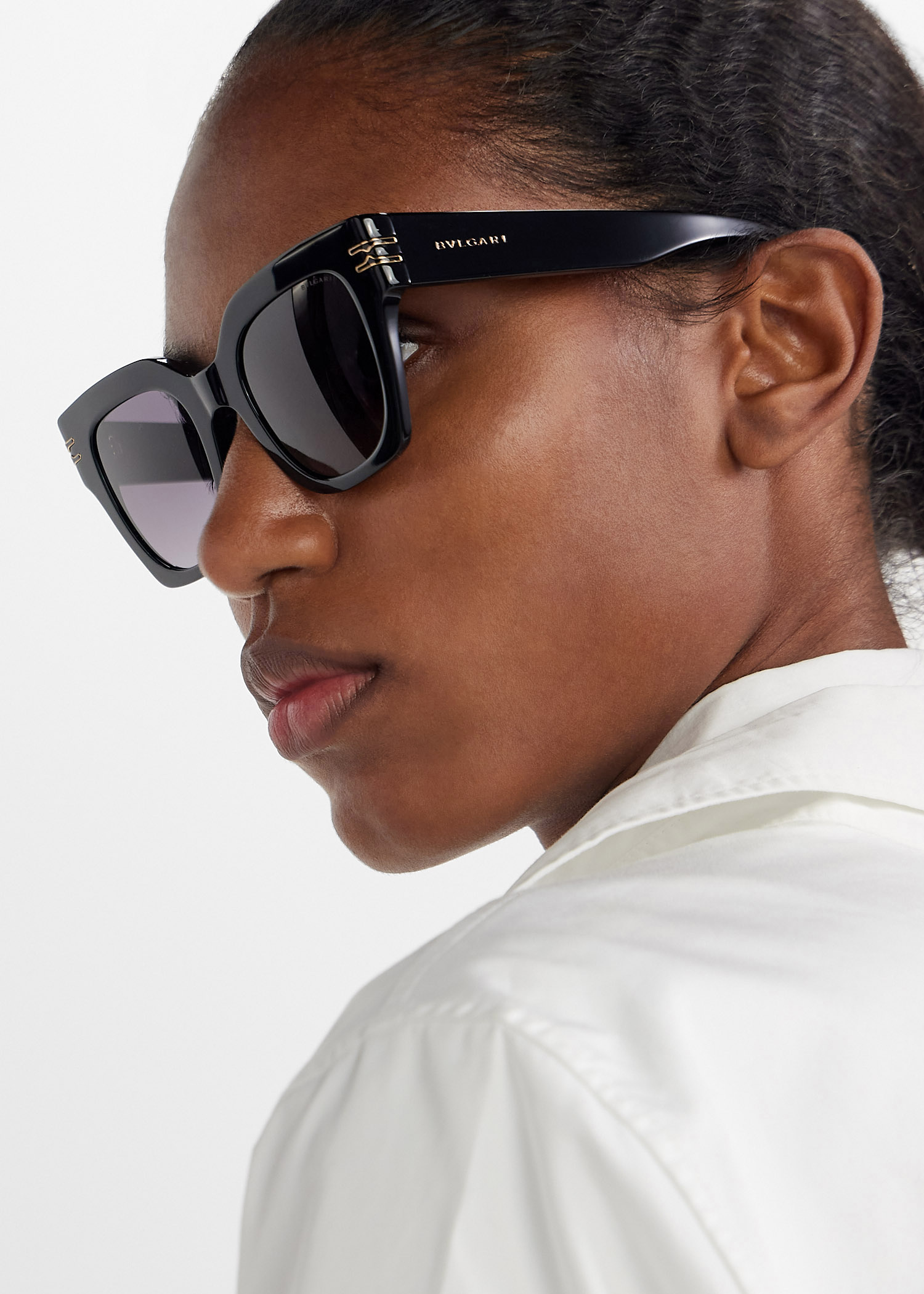 BVLGARI アビエーターサングラス ブラック Bulgari - Bulgari Bulgari Man - Bulgari Bulgari Aviator