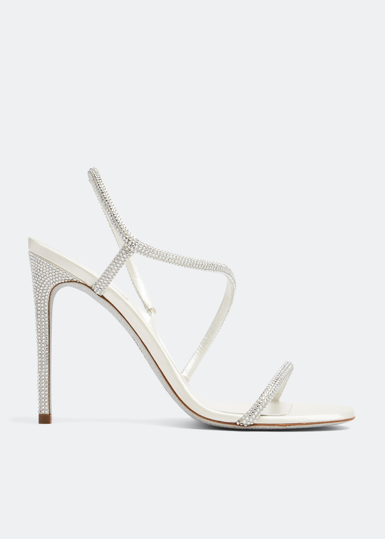 René Caovilla Irina crystal sandals for Women - White in UAE