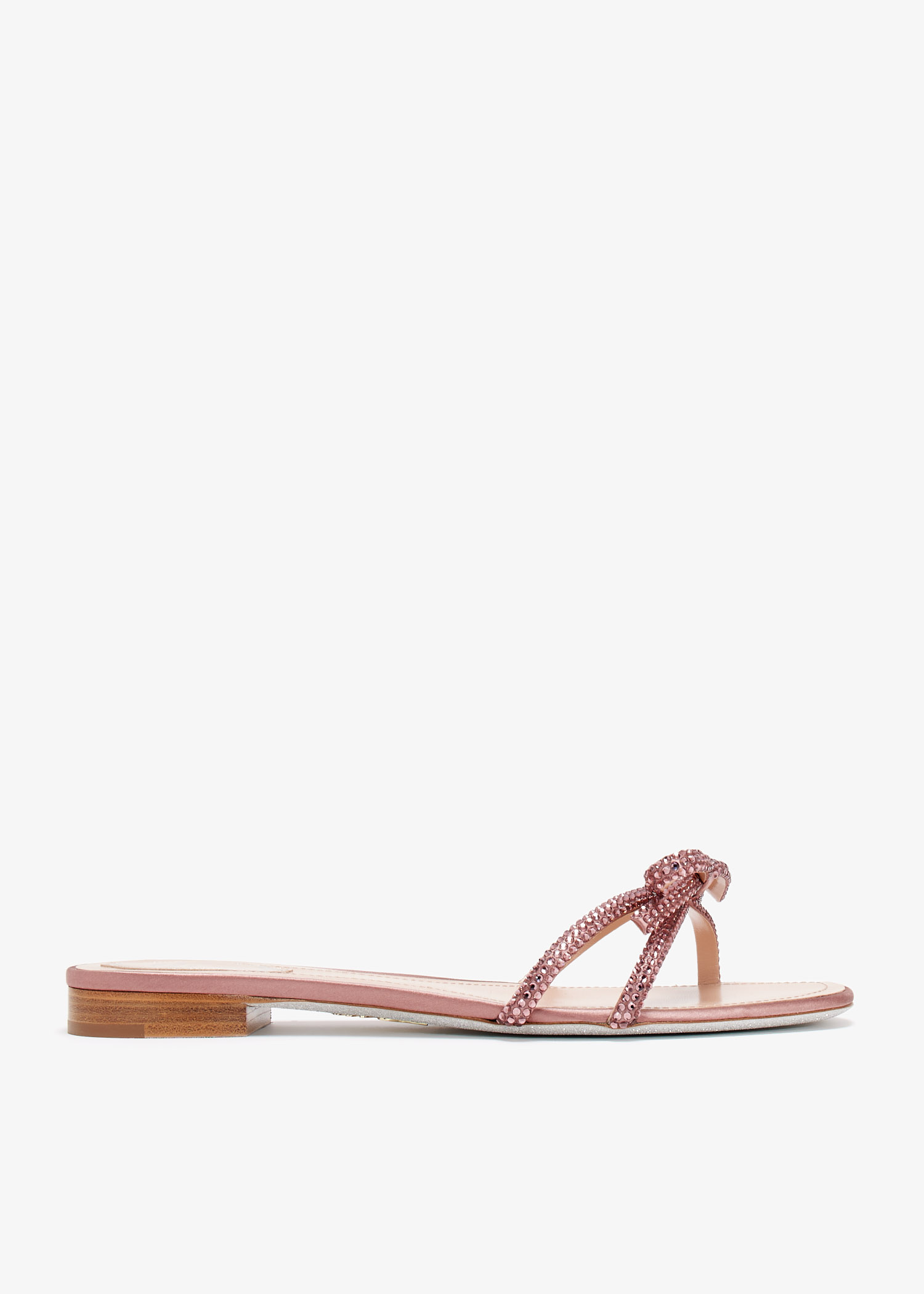 René Caovilla Ribbon flat sandals for Women - Pink in UAE
