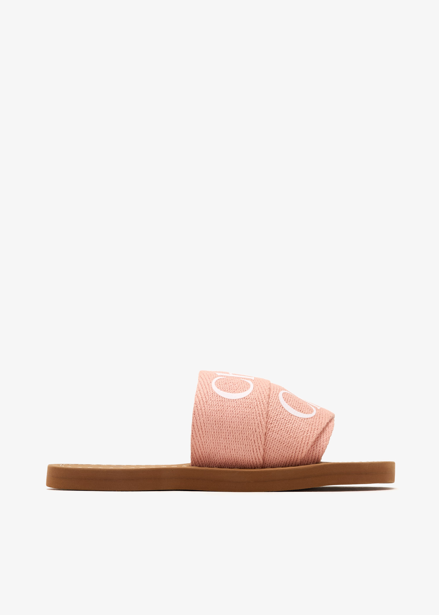 【送料&関税込】ChloAC Woody Flat Sandal Chloé Woody flat sandals for Women - Pink in UAE | Level Shoes