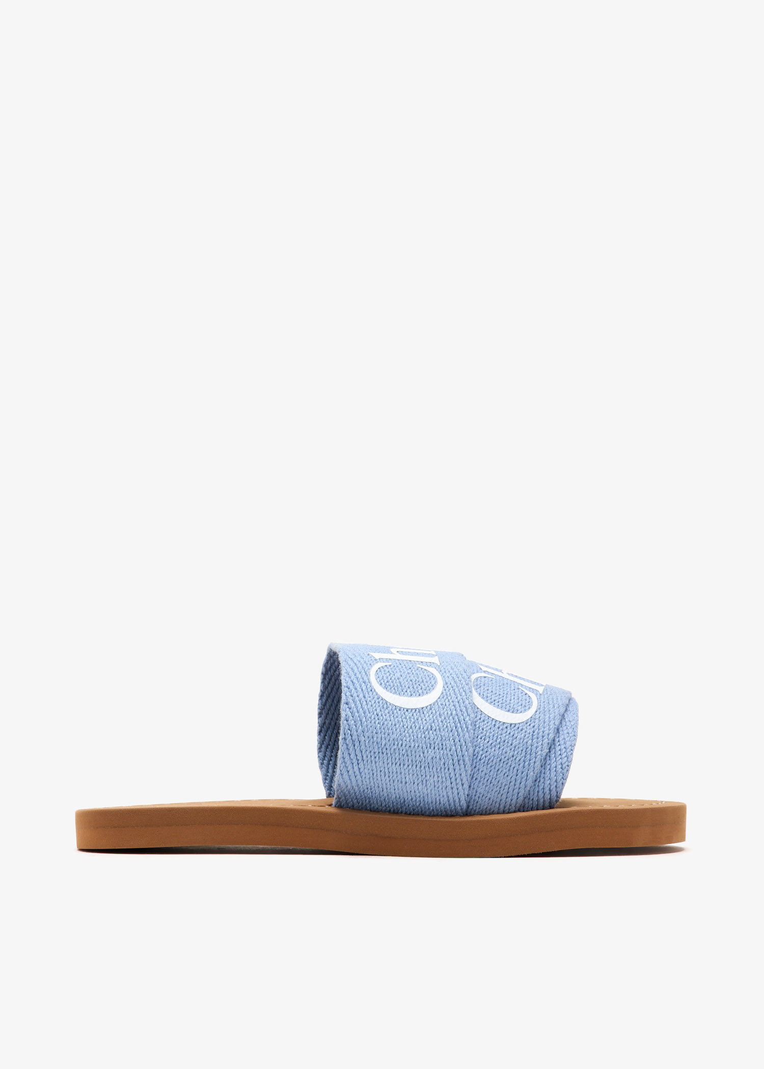 Chloé Woody sandals for Girl - Blue in KSA | Level Shoes