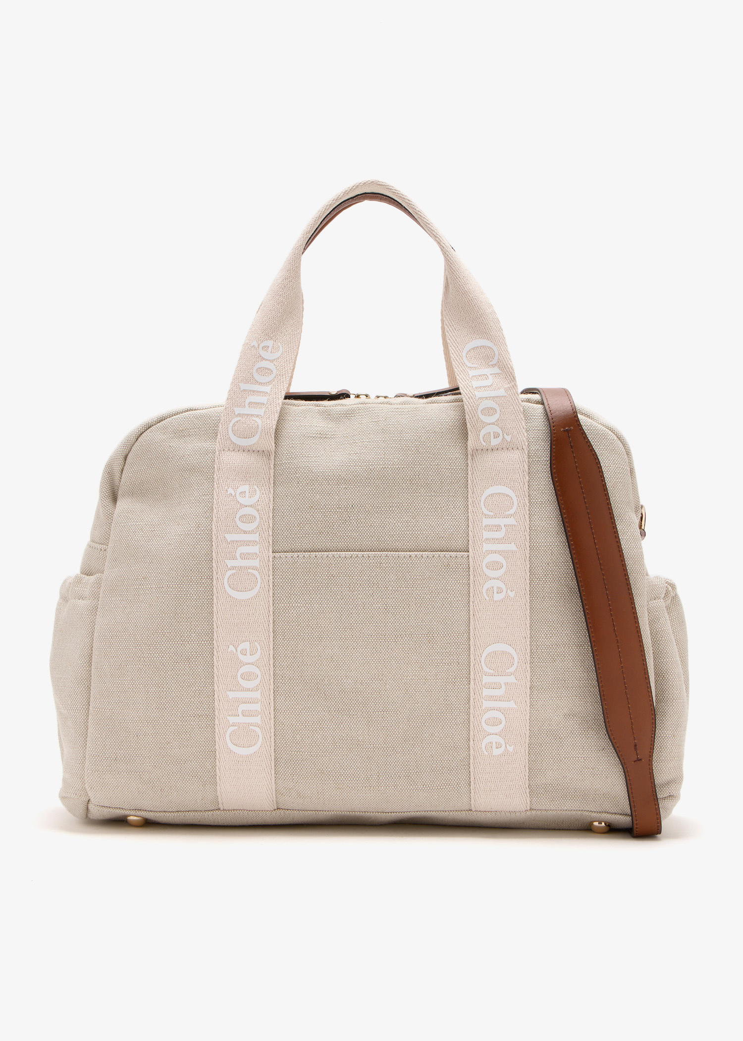 Chloé Cotton changing bag for Girl - Beige in USA | Level Shoes