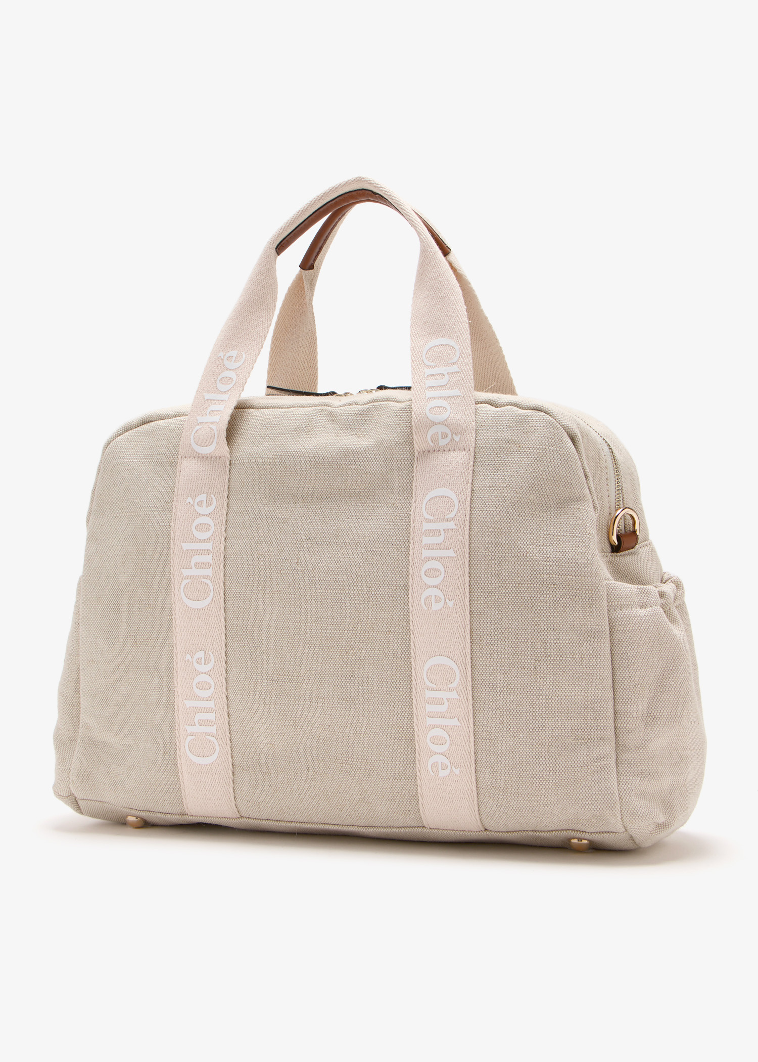 Chloé Cotton changing bag for Girl - Beige in USA | Level Shoes
