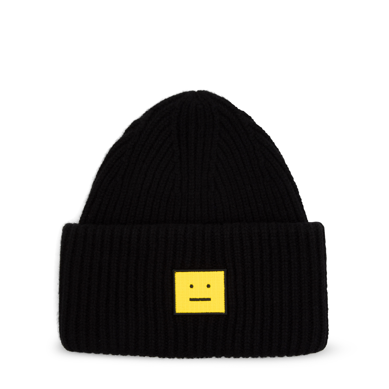 Acne Studios Rib-knit beanie hat for Men - Black in USA | Level Shoes