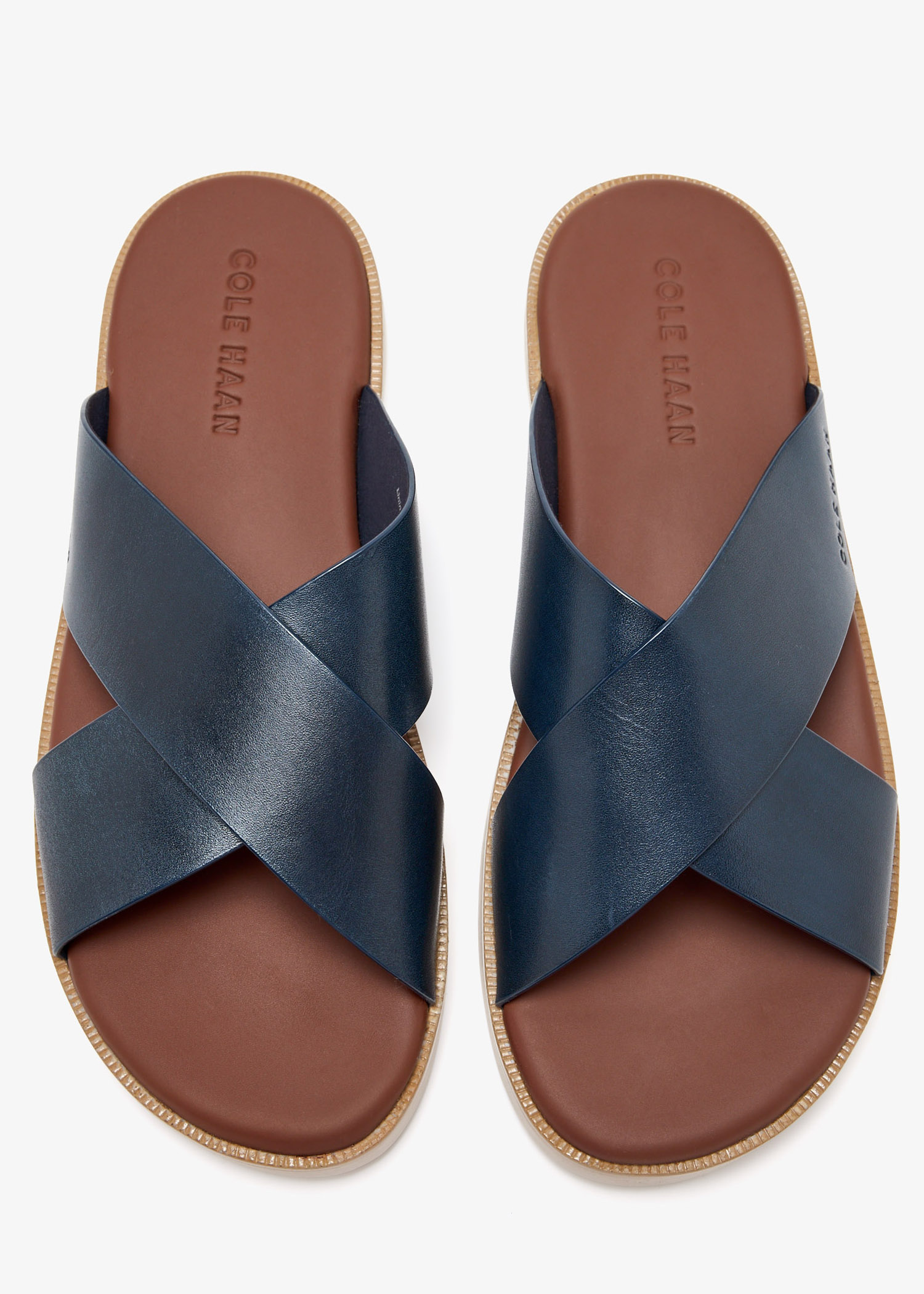 国内在庫・即納可能 COLE HAAN NANTCKT CROSS SANDALS Men's Nantucket Cross Strap Sandals in Brown | Cole Haan