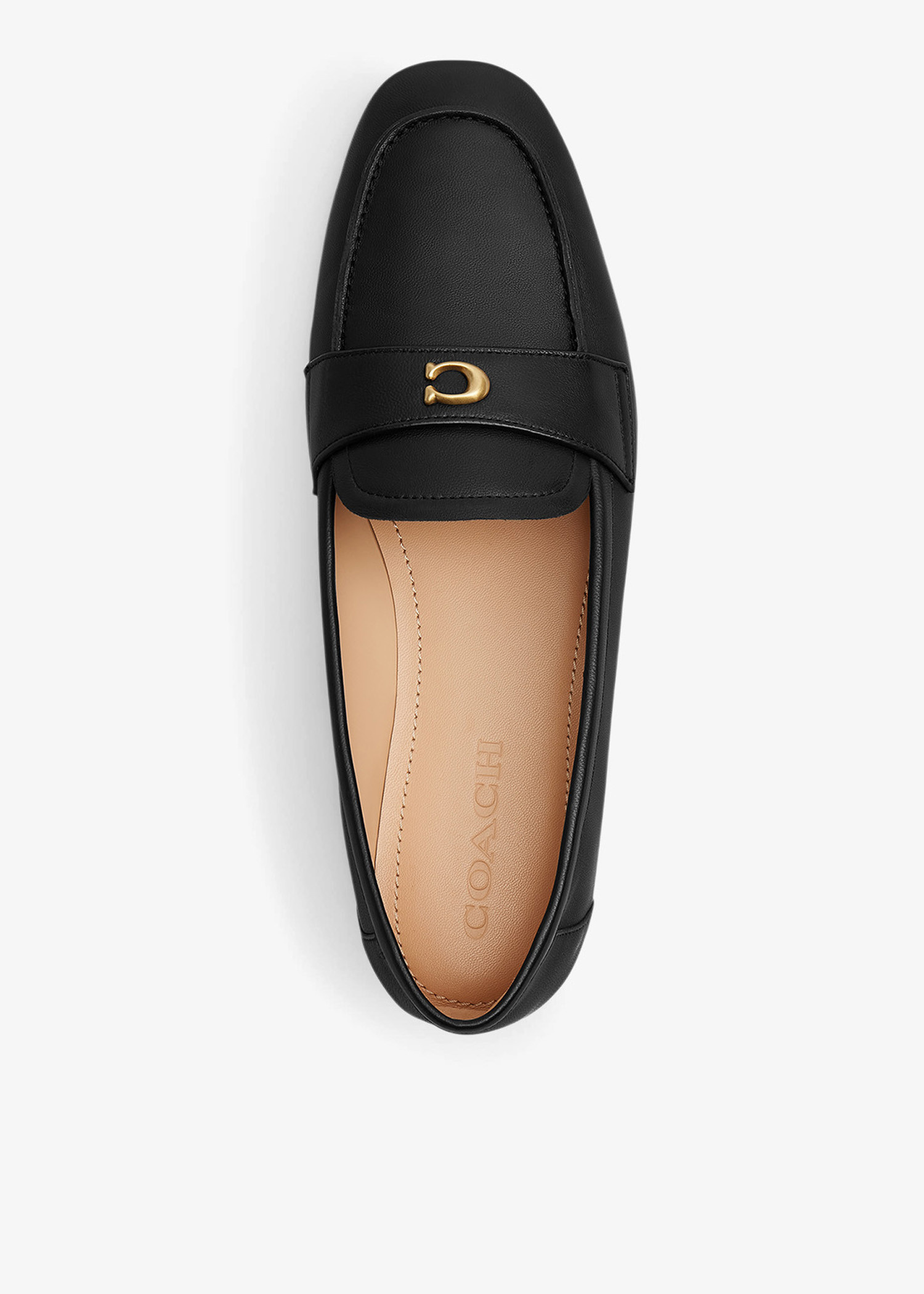 Coach Sculpted C loafers for Women - Black in USA | Level Shoes