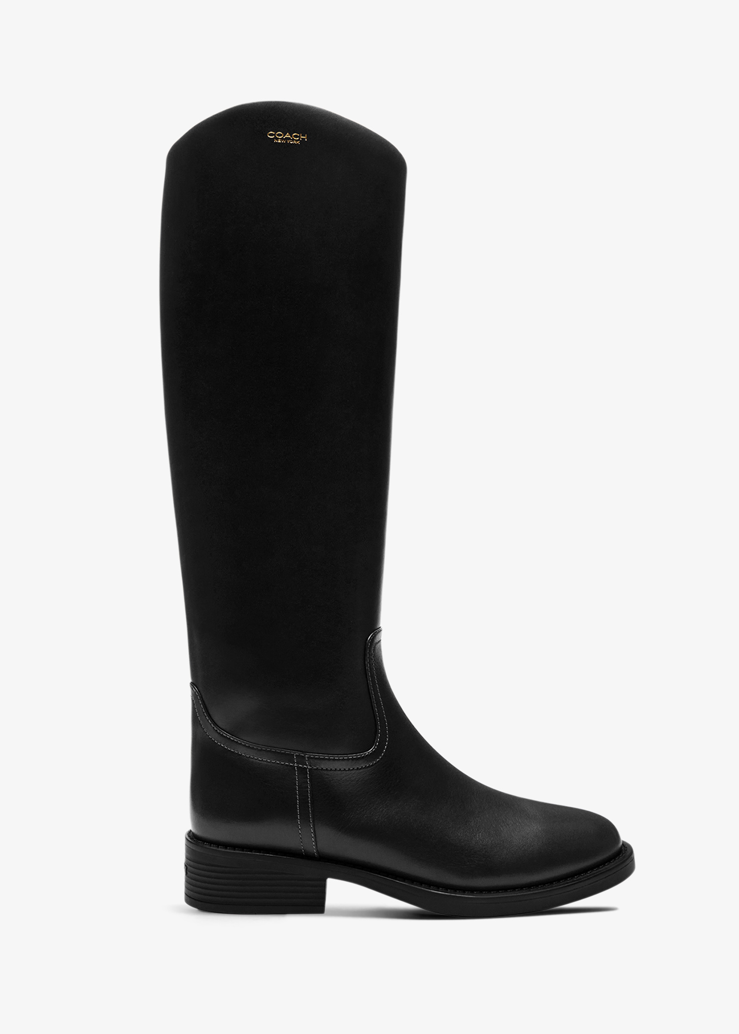 Coach Black Leather Chester Boots Chester Aachen Dressage Boot (Patent Black) – The  main image 2