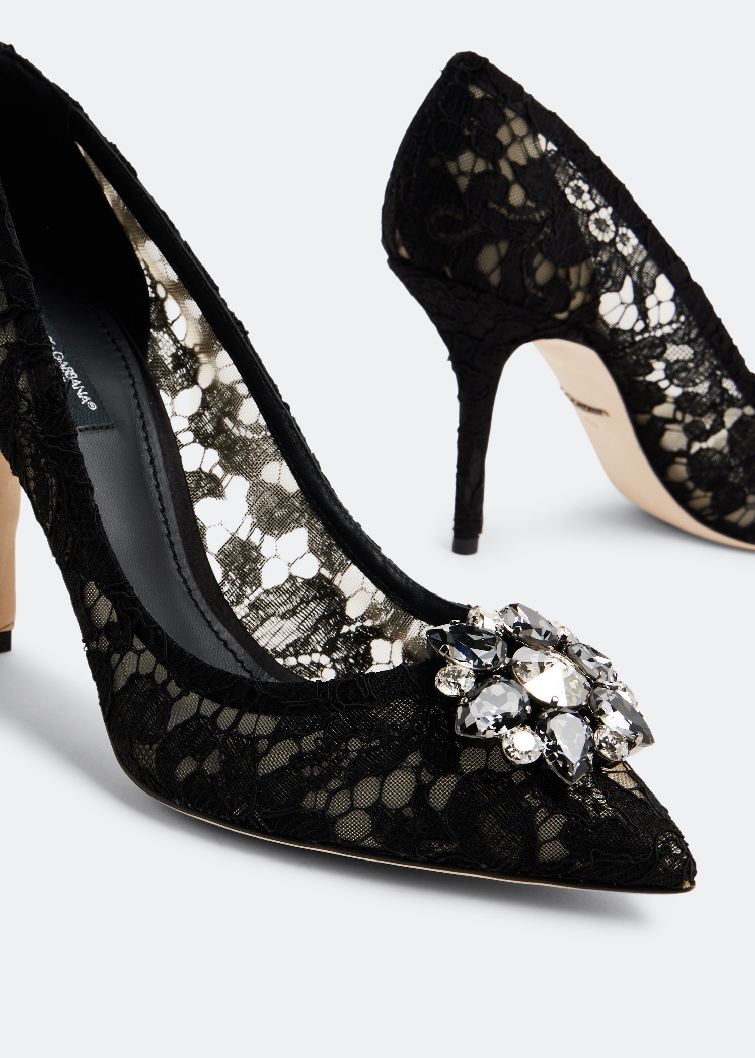 Dolce&Gabbana Lace rainbow pumps for Women - Black in UAE