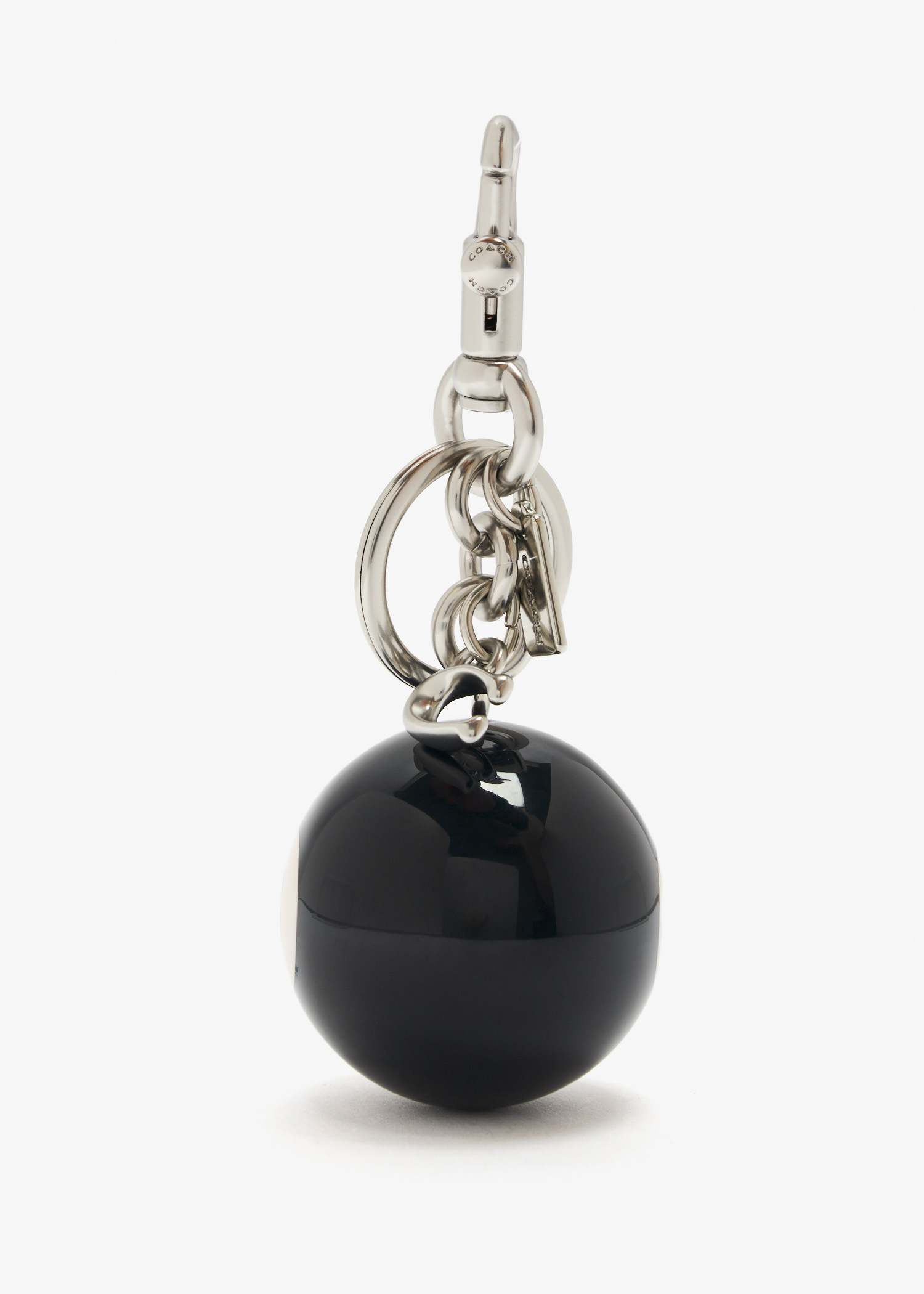 Coach Eight Ball bag charm for Women - Silver in USA | Level Shoes