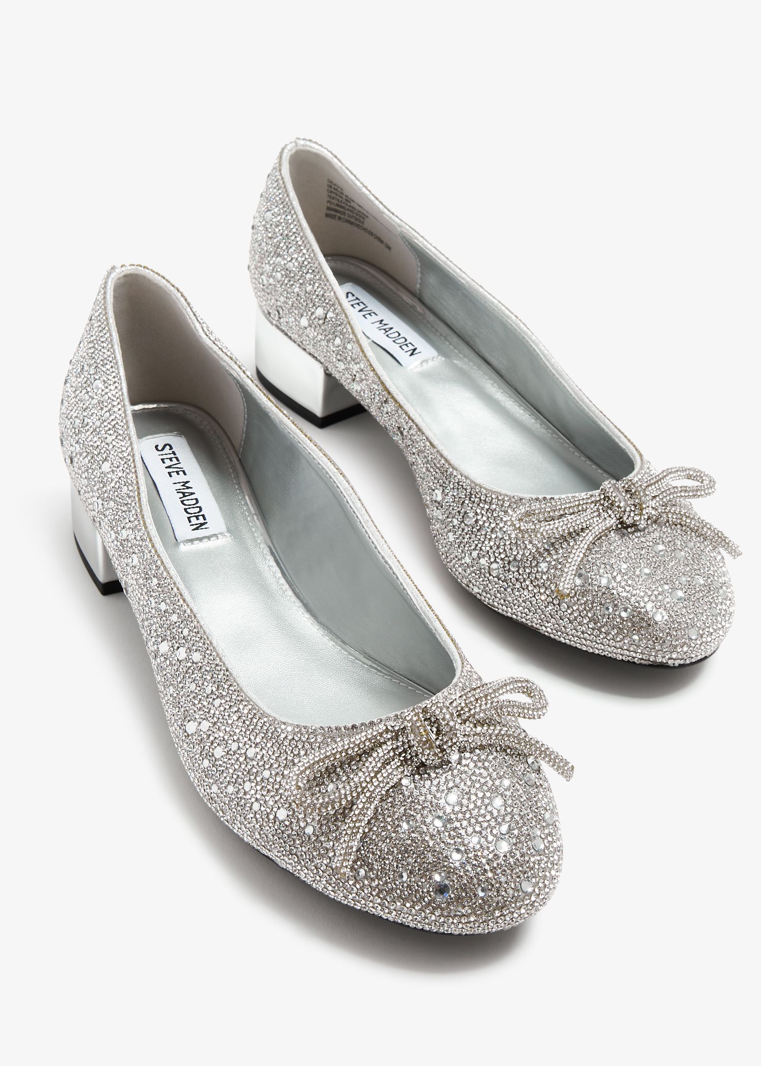 ZAPATOS DE VESTIR MUJER STEVE MADDEN CUERO PLATEADO AFTER PARTY