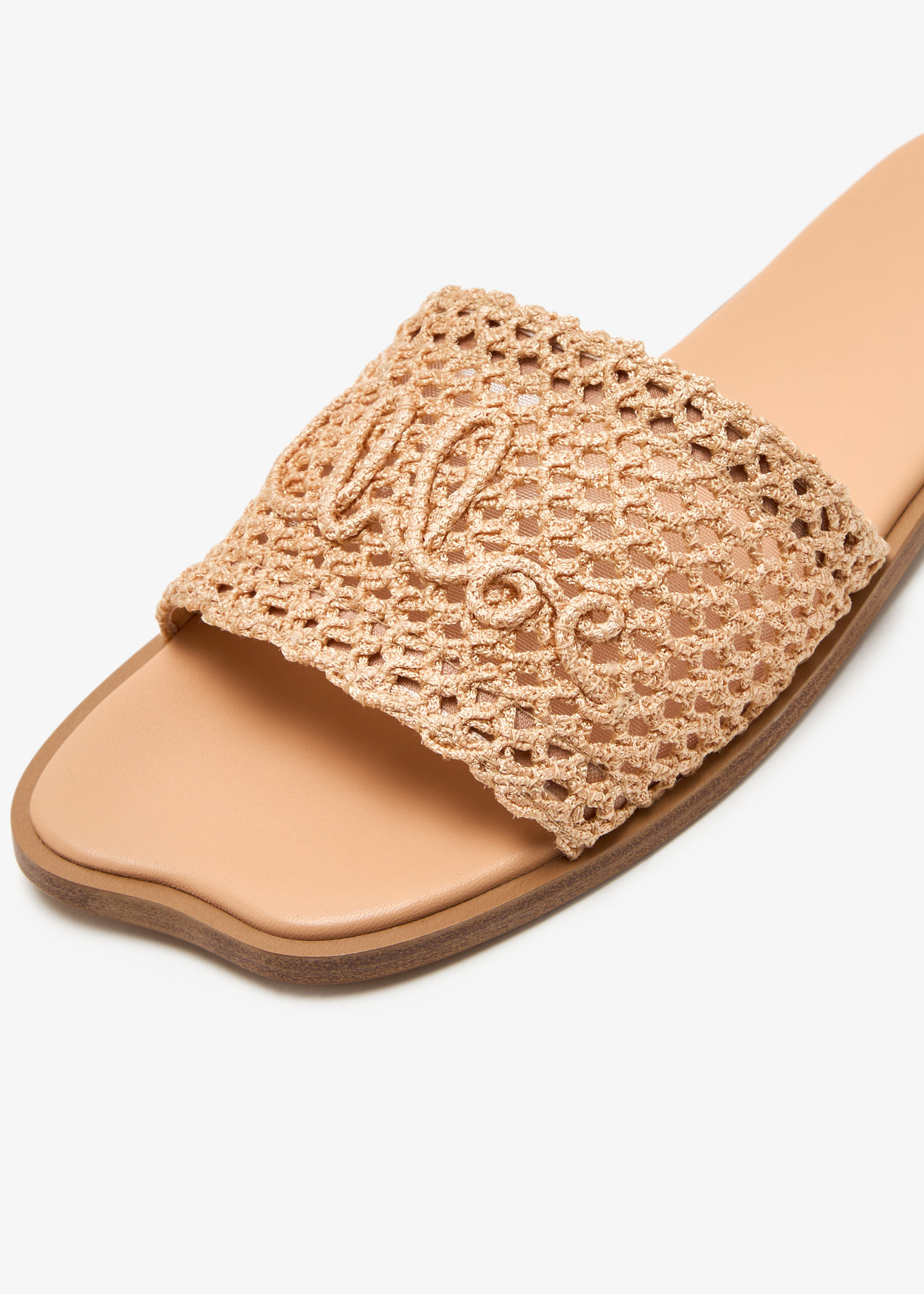 Chloé Soleil slide sandals for Women - Beige in UAE | Level