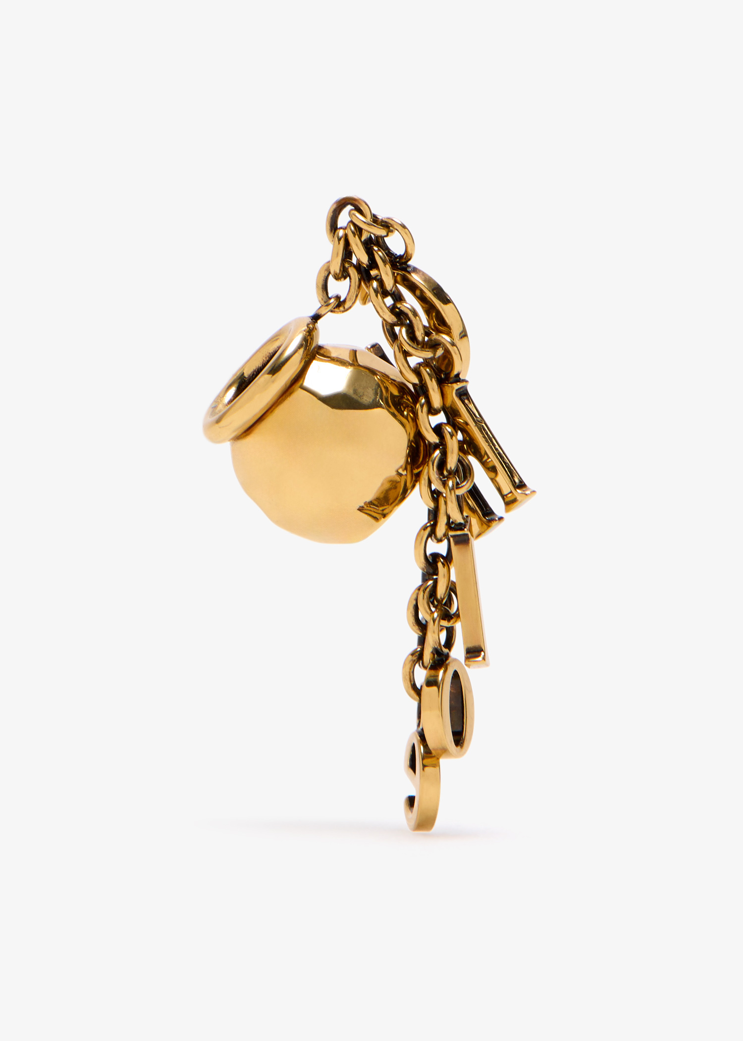 ブレスレット CHLOE BRASS SPHERE CHLOE LETTER SAYS BRACELET CHARM Chloé Sphere Chloé Letters Dice Bracelet Charm In Brass