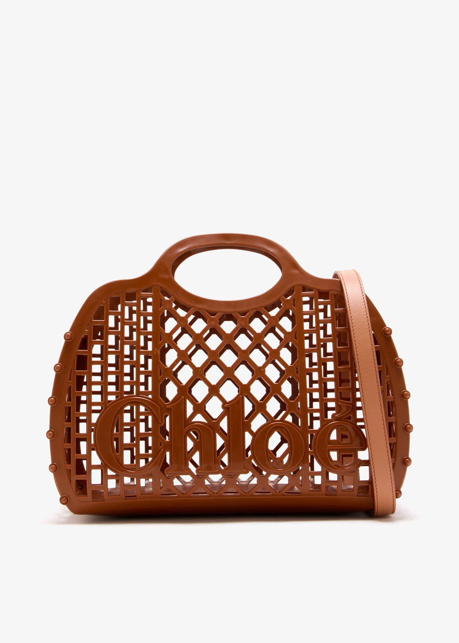 【関税込み】Chloe Cage tote bag Chloé Cage logo-detail Tote Bag | Black | FARFETCH