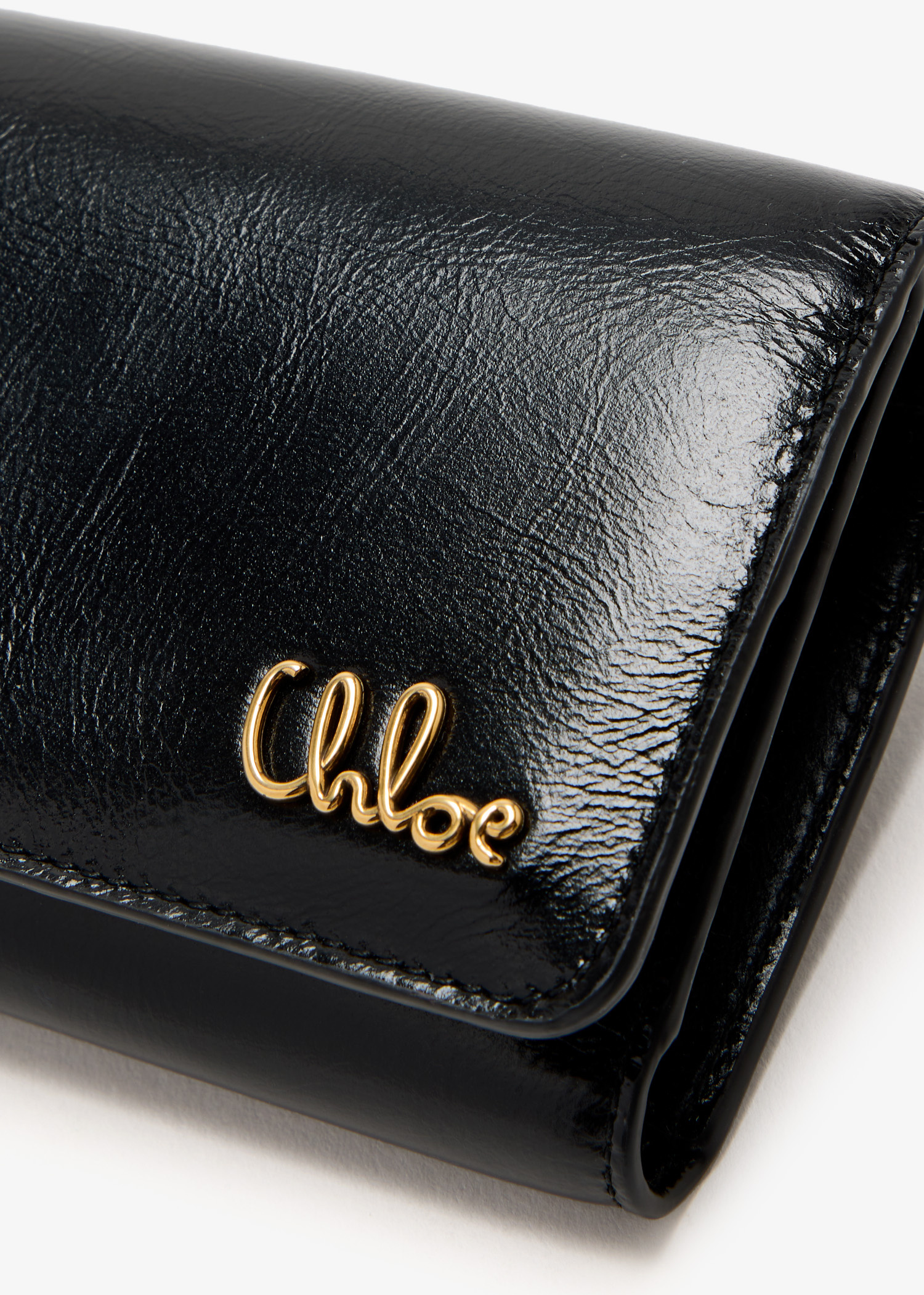 Chloé Small Chloé Iconic tri-fold wallet for Women - Black Chloé Small Chloé Iconic tri-fold wallet for Women - Black