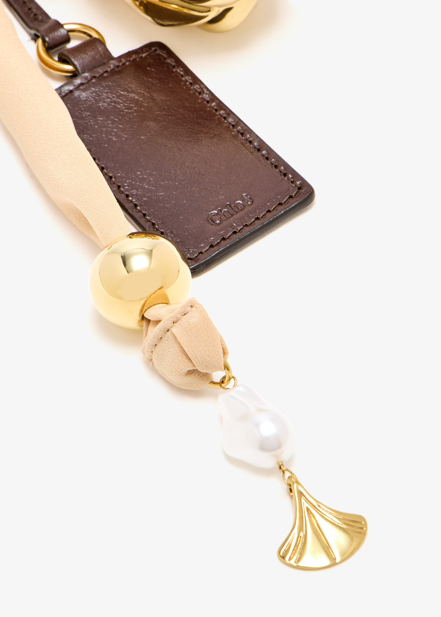 Chloé Giga pineapple bag charm for Women - Gold in UAE
