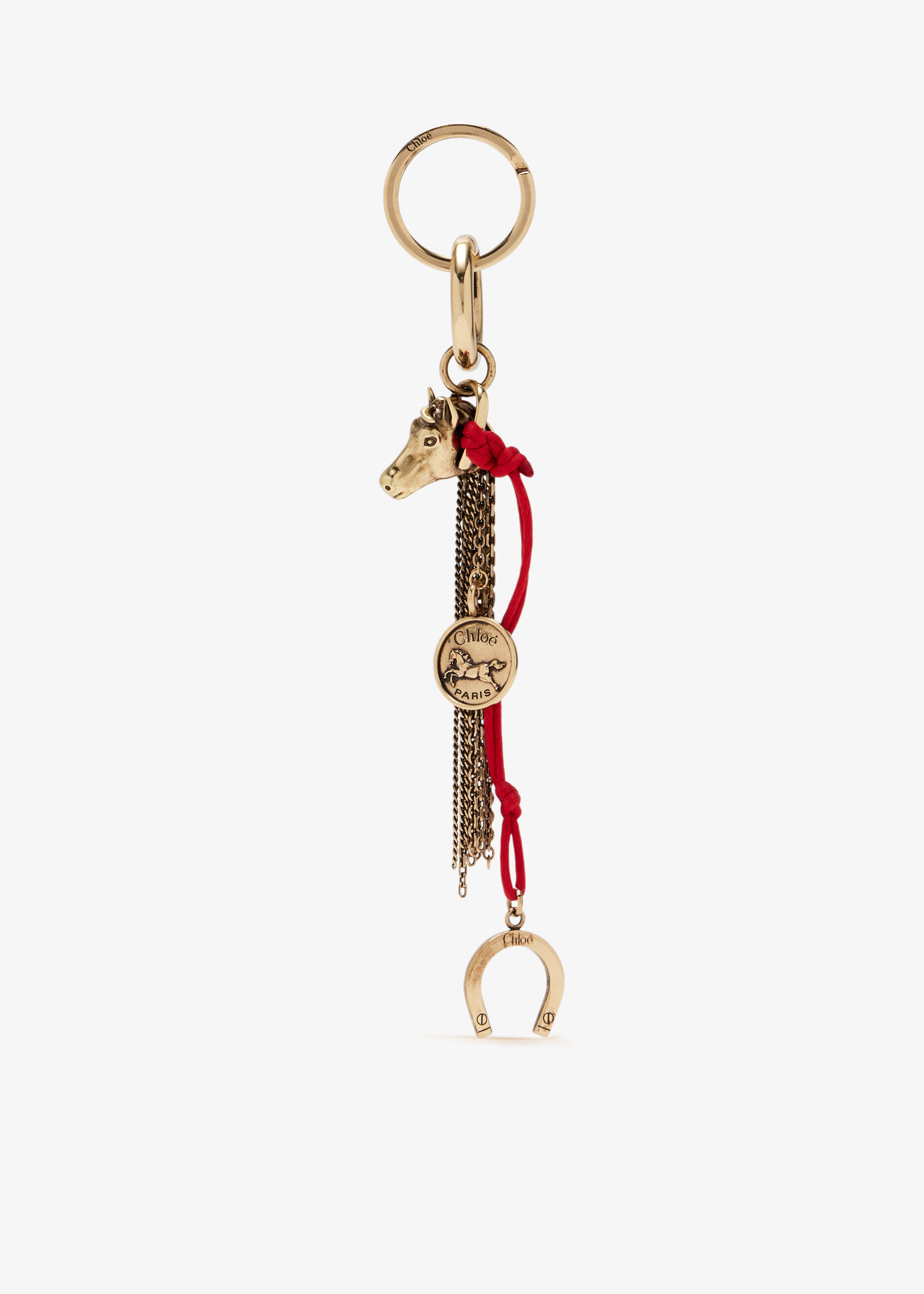 Chloé 馬のチャーム付きブローチ Chloé Chain Horse bag charm for Women - Gold in USA | Level Shoes