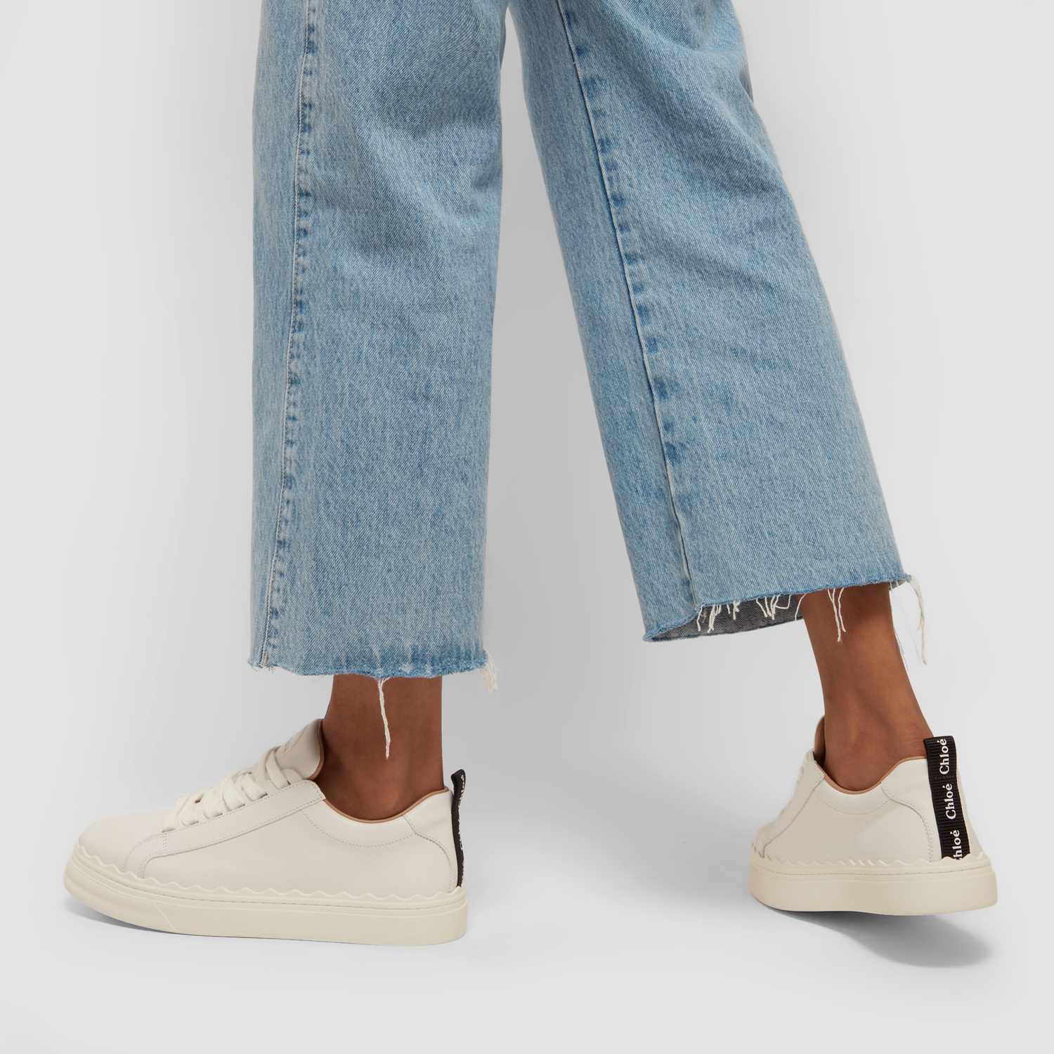 Chloe ロレン ロトッフ スニカ CHC22W702AR 066 Chloé Lauren Sneaker in White | Chloé US