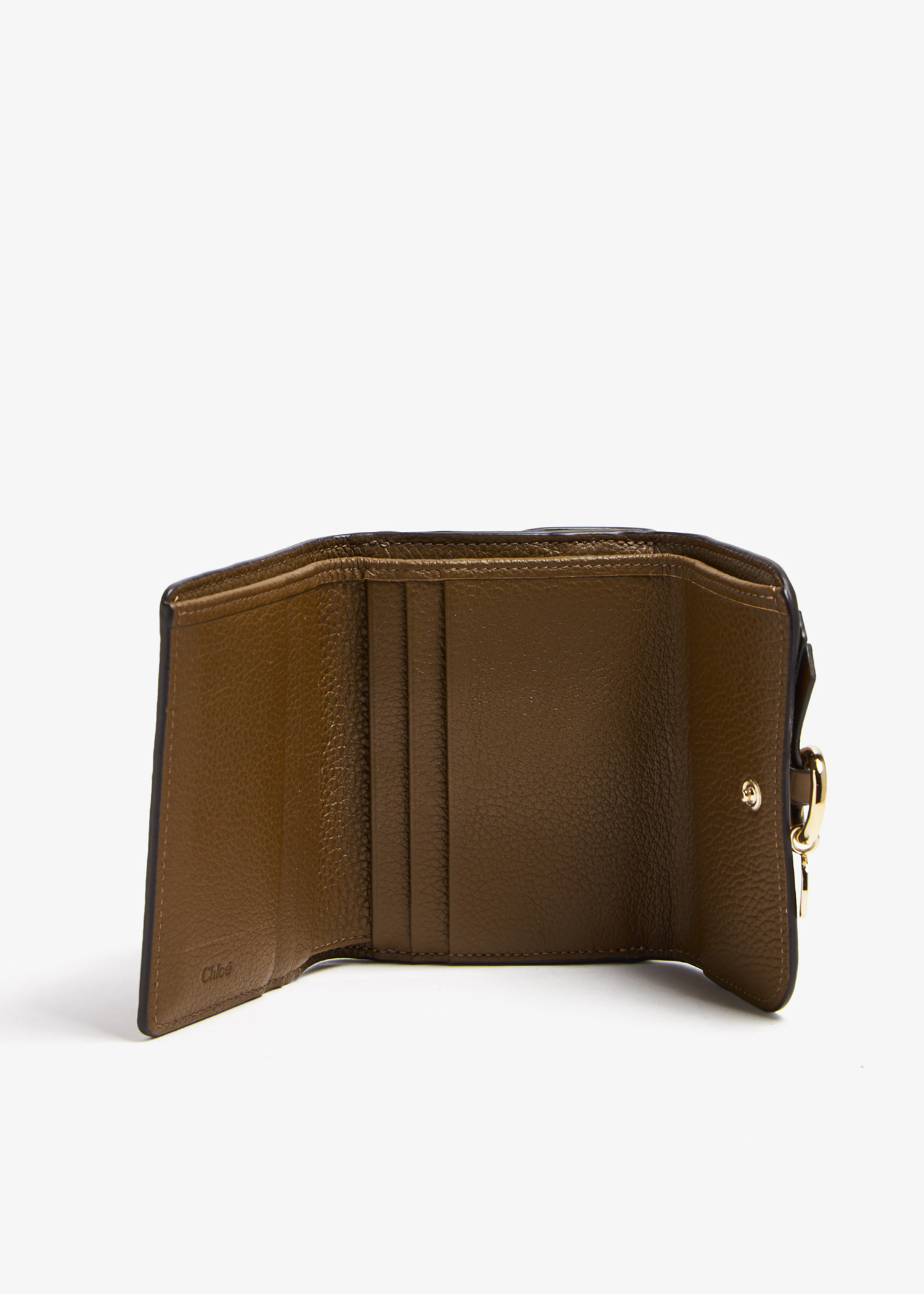 Chloé Small Alphabet tri-fold wallet for Women - Brown in USA