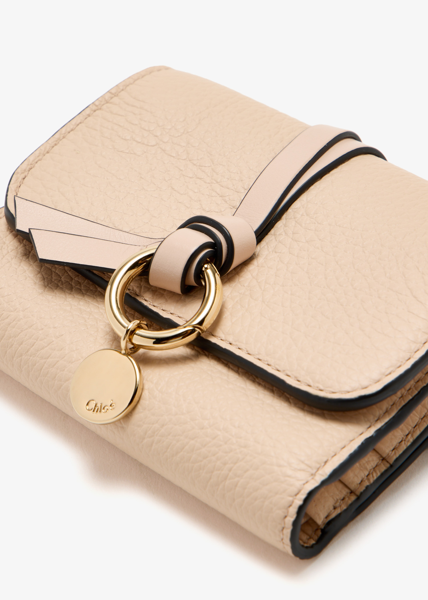 Chloé Alphabet small tri-fold wallet for Women - Pink in