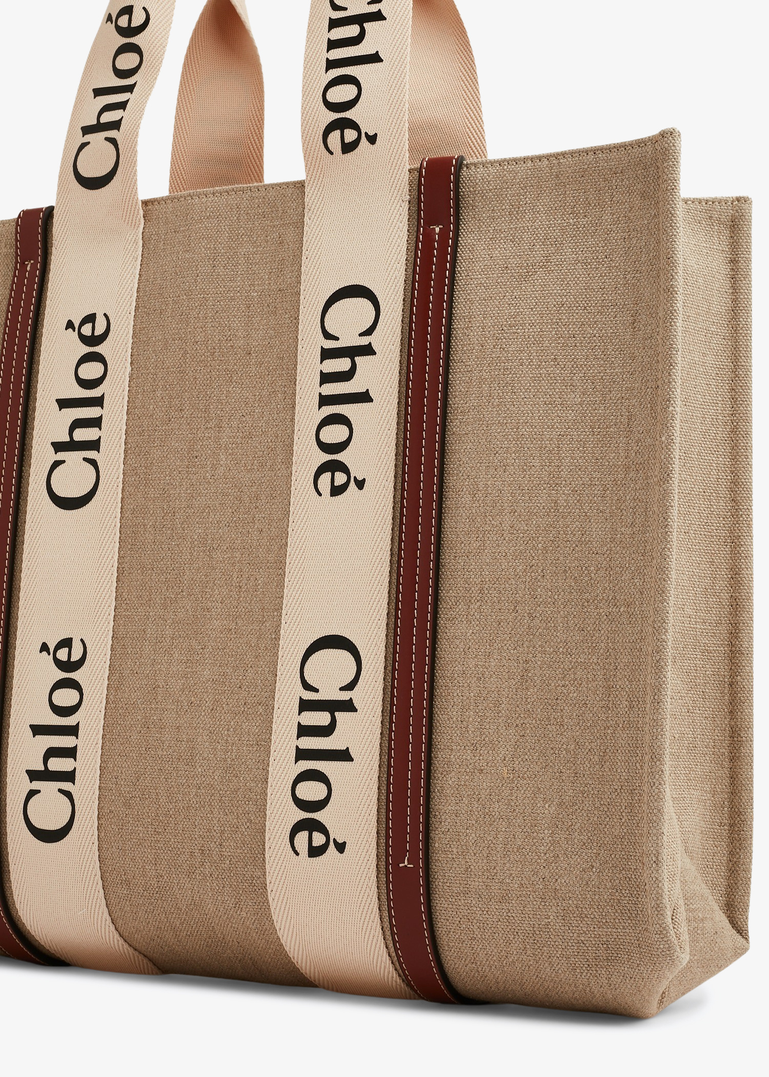トートバッグ CHLOE Woman Tote bags Beige CHC22AS382I26 91J 楽天市場】Chloe クロエ トートバッグ WOODY ウッディ ラージ
