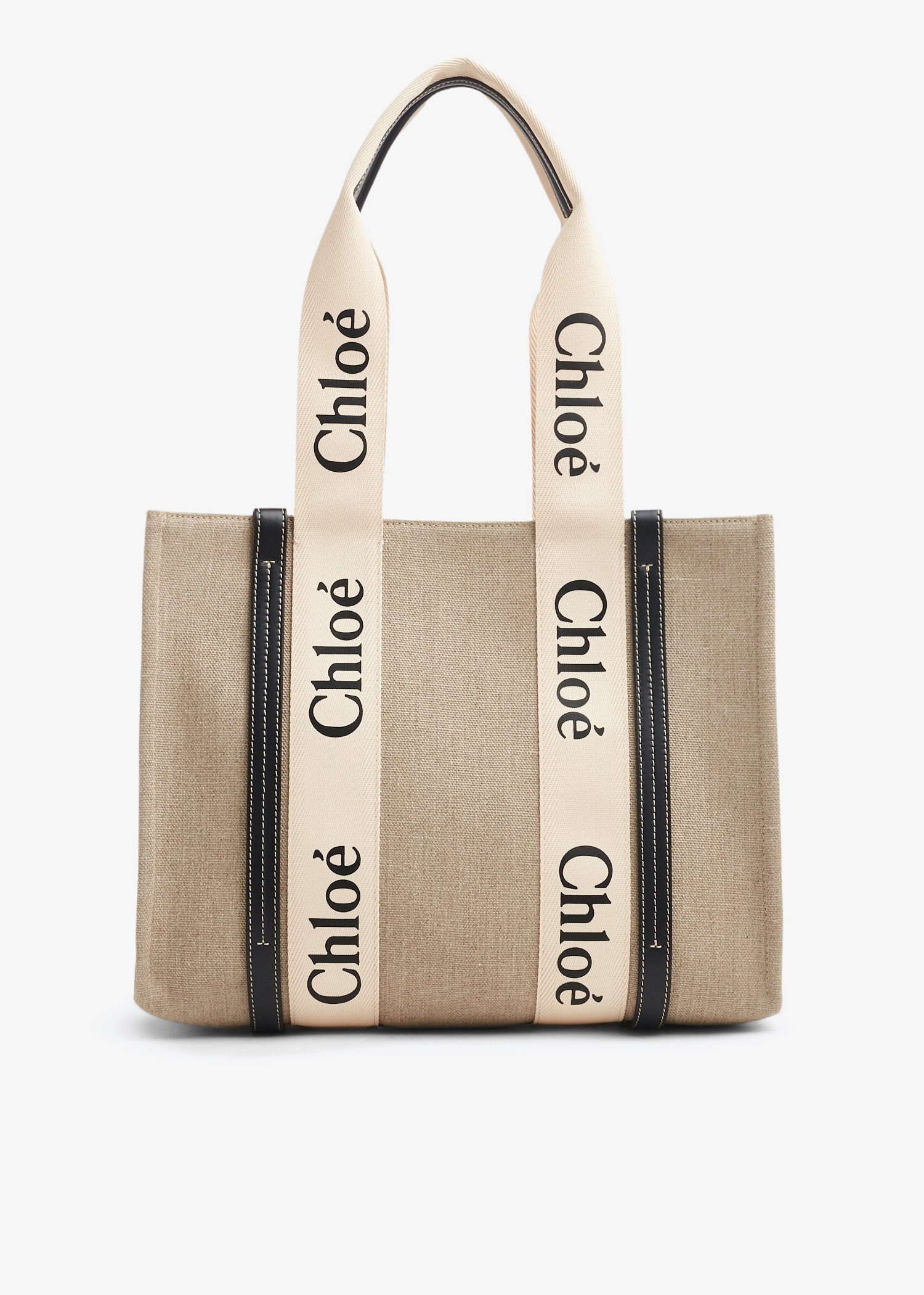 Chloé Woody medium tote bag for Women - Beige in USA | Level Shoes