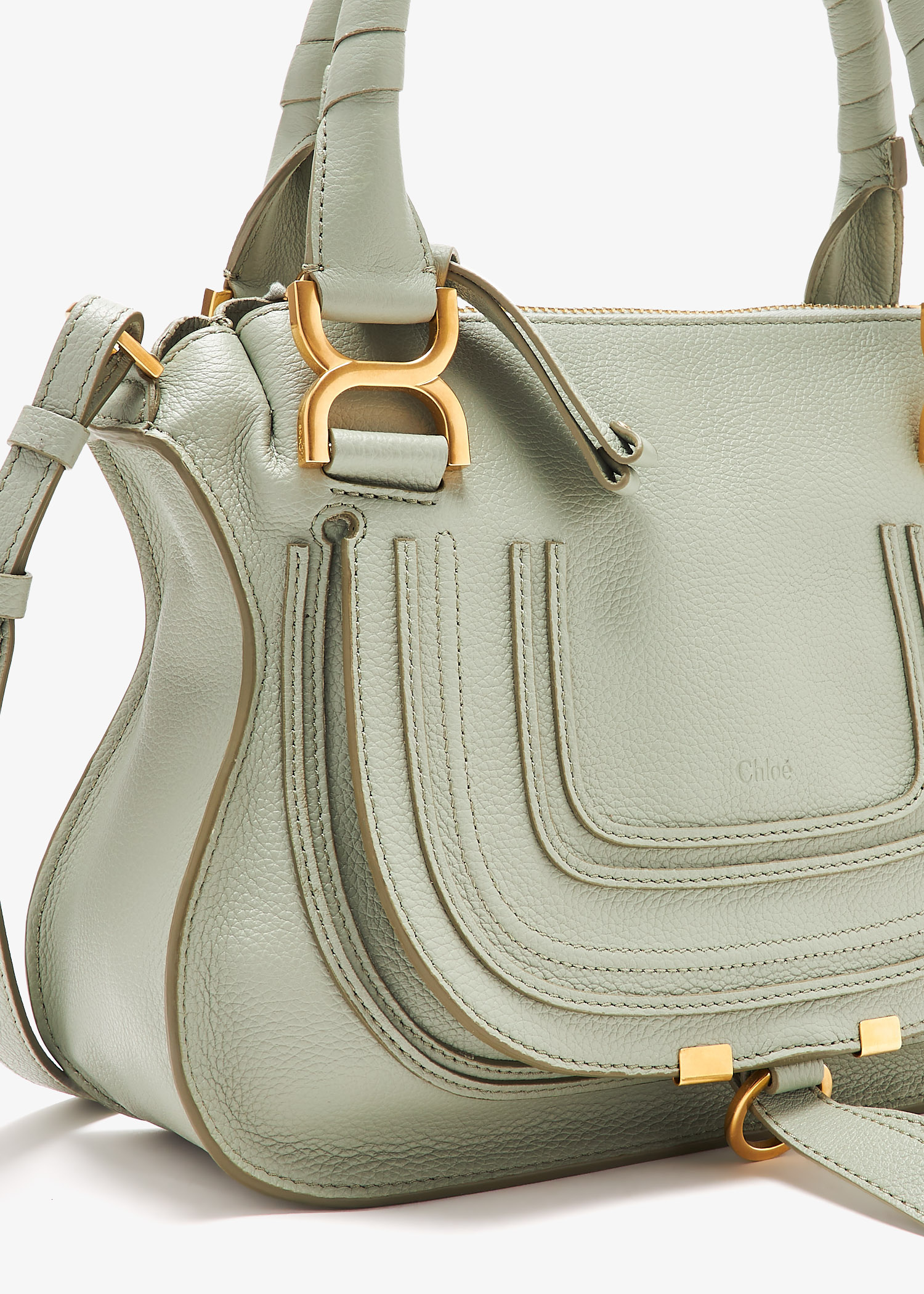 トートバッグ Chloe FW25 'Marcie' small handbag (CHC22AS628I31 25M) Chloé Small Marcie bag for Women - Green in UAE | Level Shoes