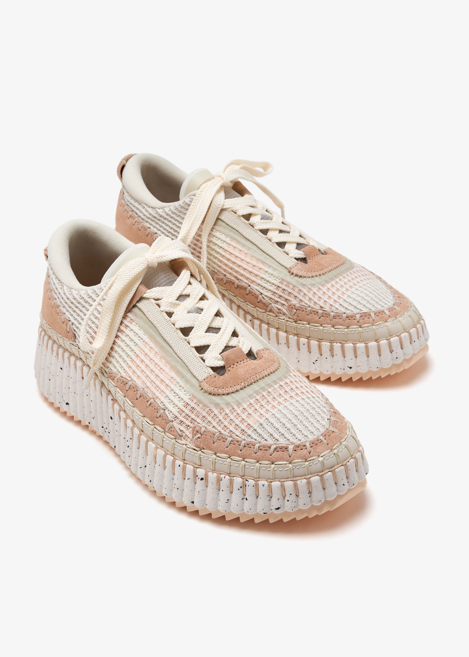 Chloé Nama sneakers for Women - Beige in UAE | Level Shoes