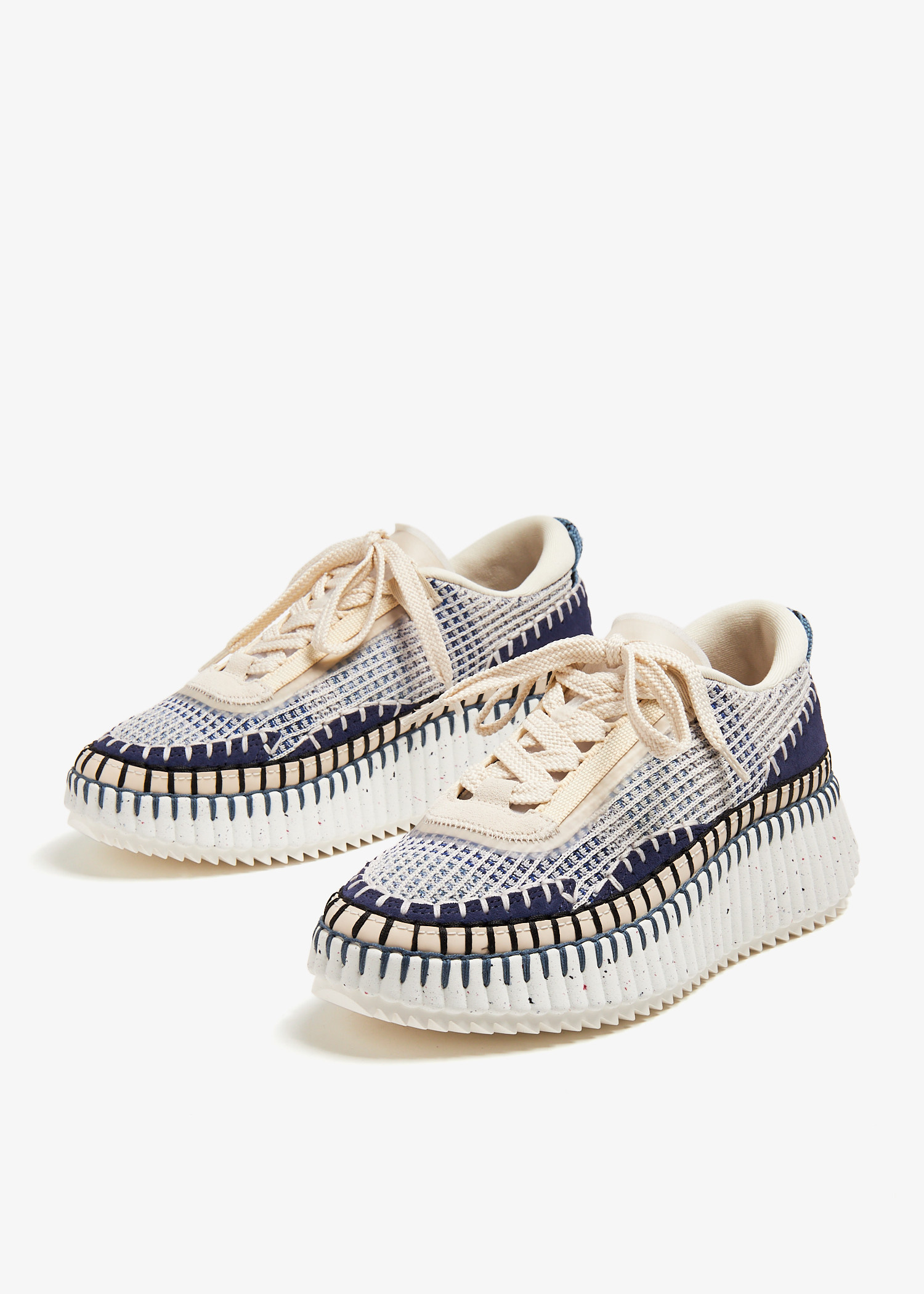 Chloé Nama sneakers for Women - Blue in UAE | Level Shoes