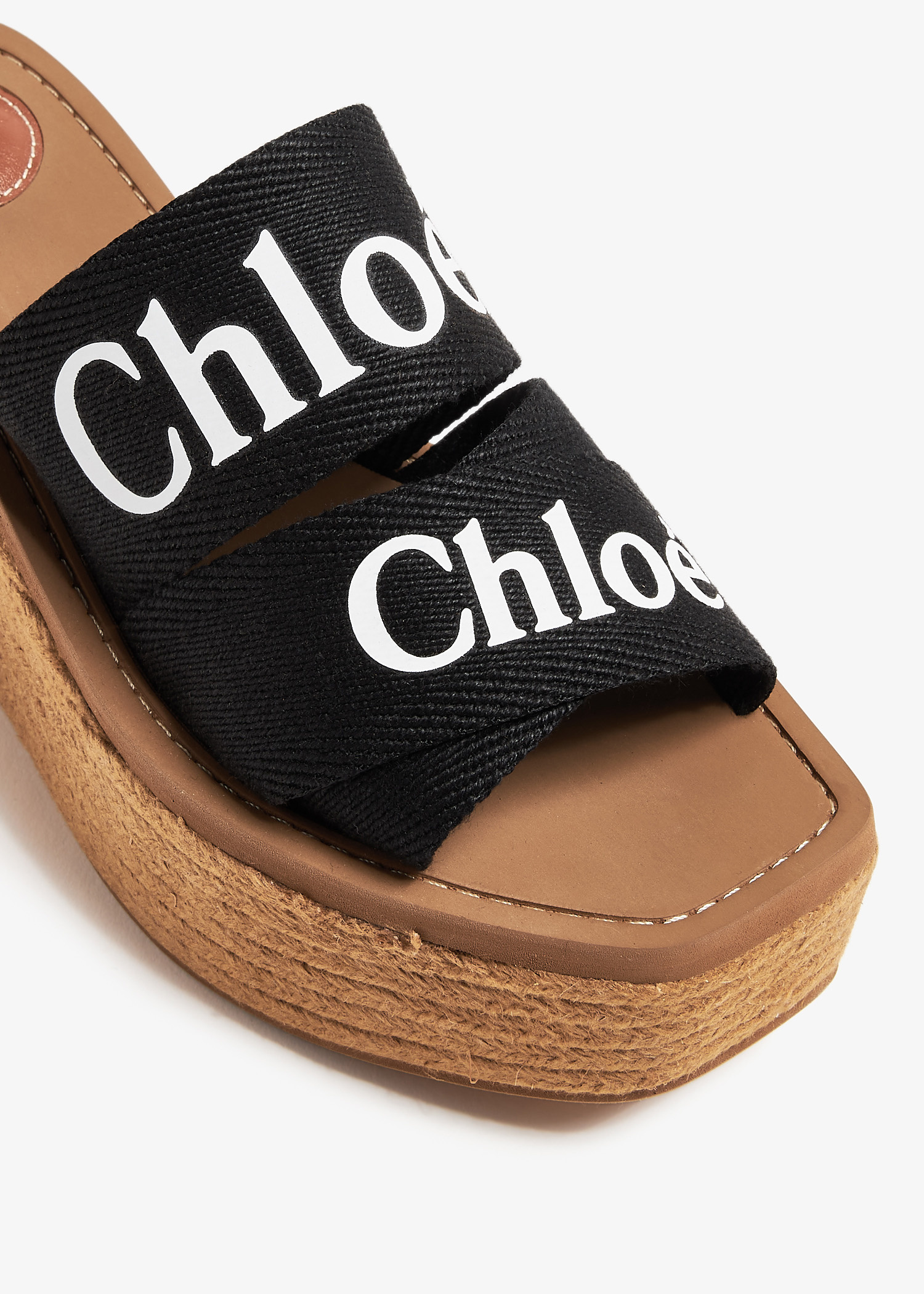Chloé Woody wedge espadrilles for Women - Black in UAE