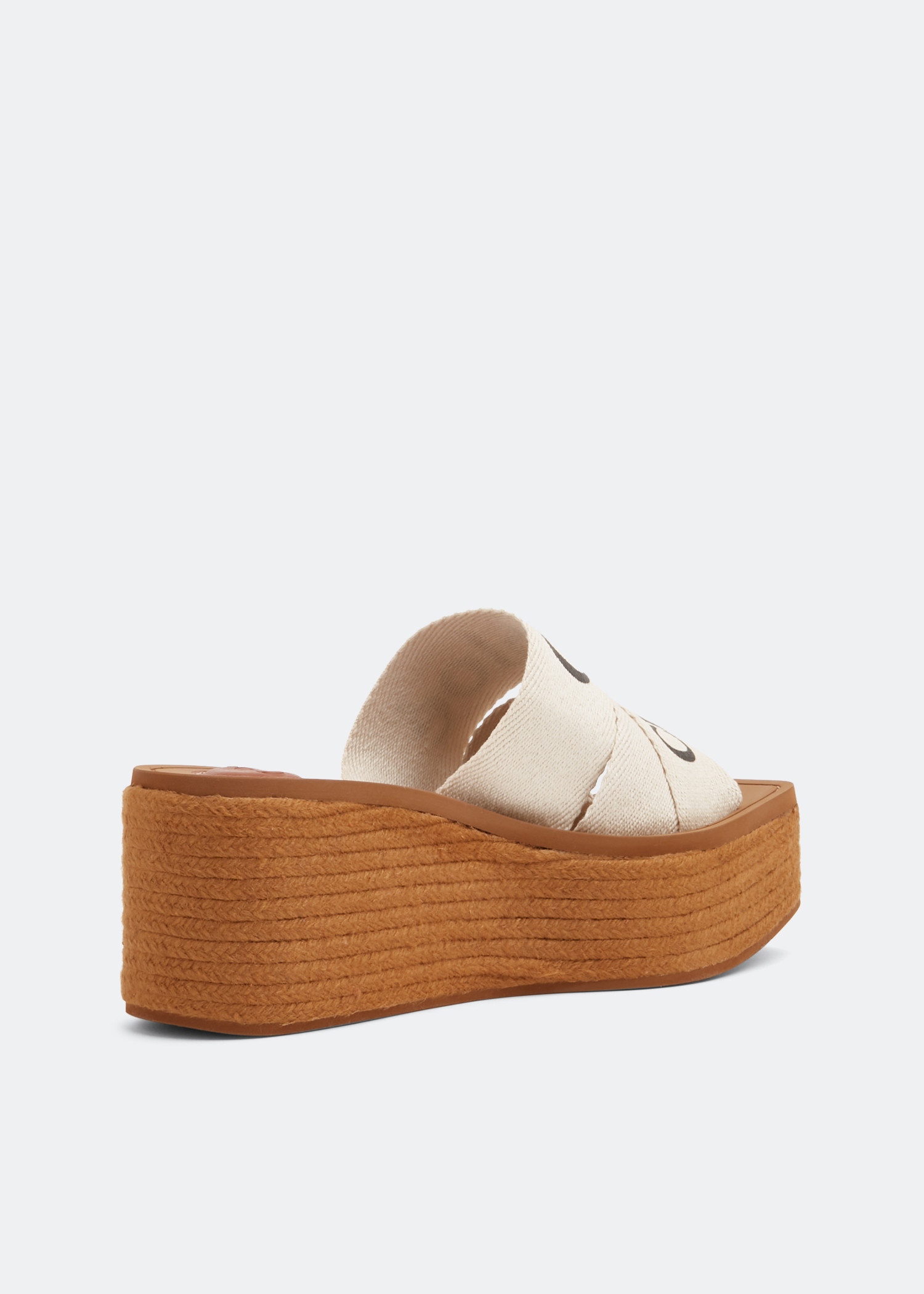 Chloé Woody wedge espadrilles for Women - White in USA