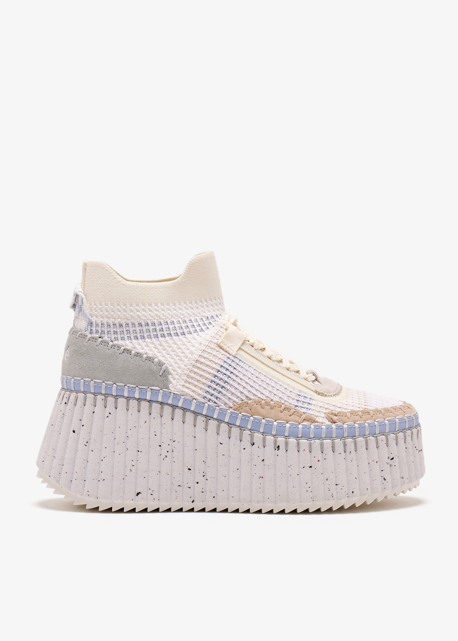 Chloé Nama wedge sneakers for Women - White in UAE | Level Shoes