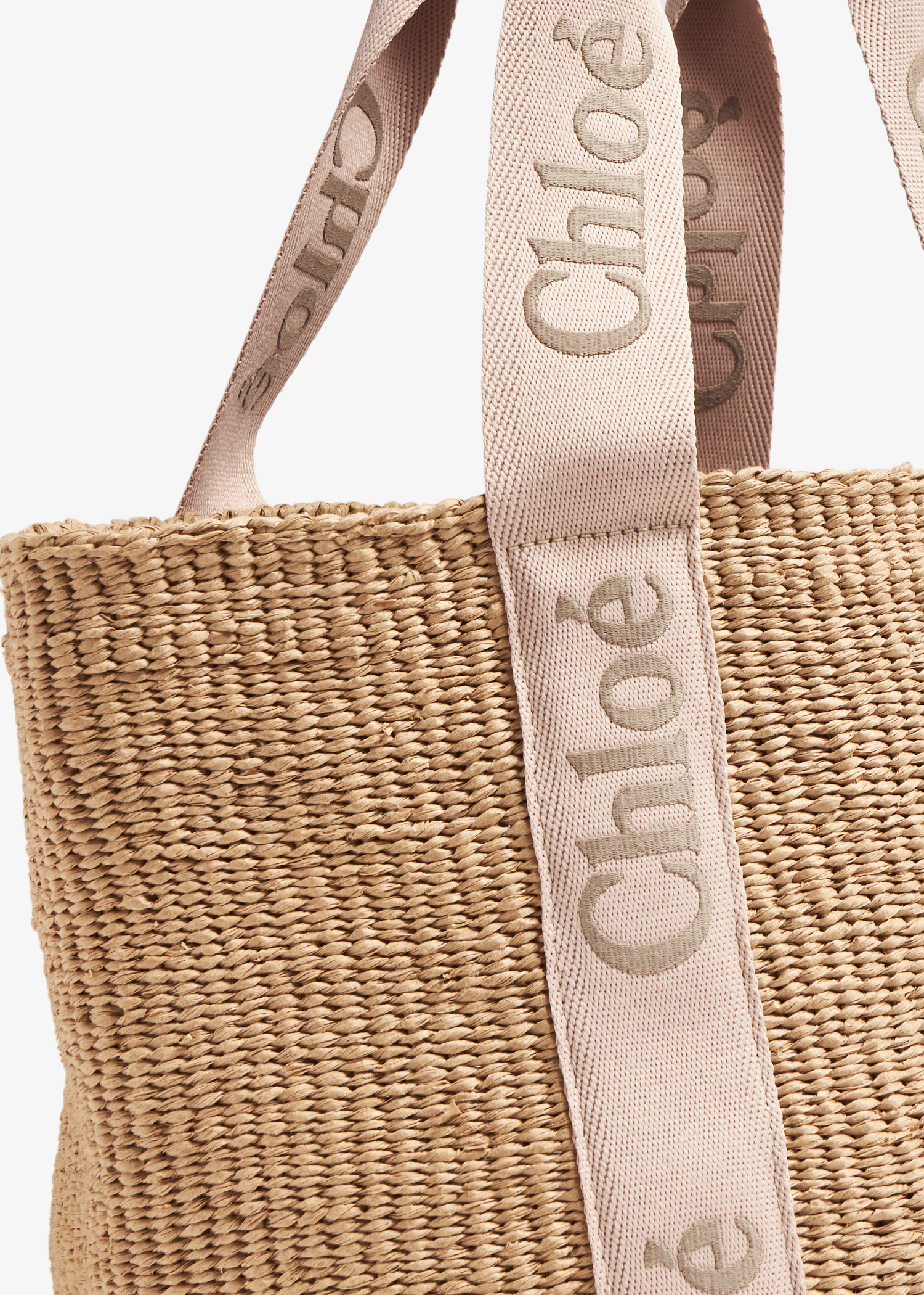 Chloé Large Woody basket bag for Women - Beige in UAE