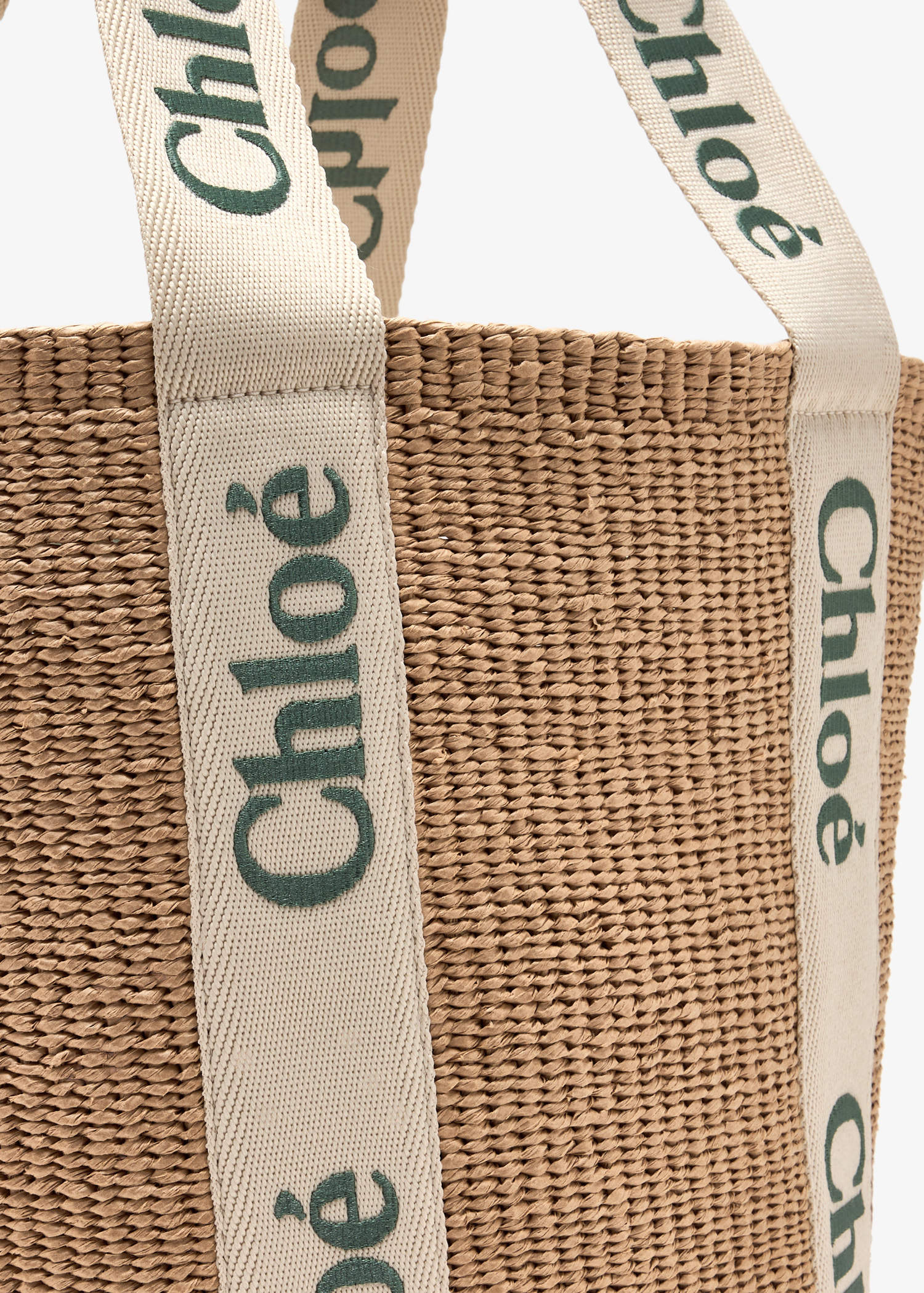 Chloé Large Woody basket bag for Women - Beige in UAE