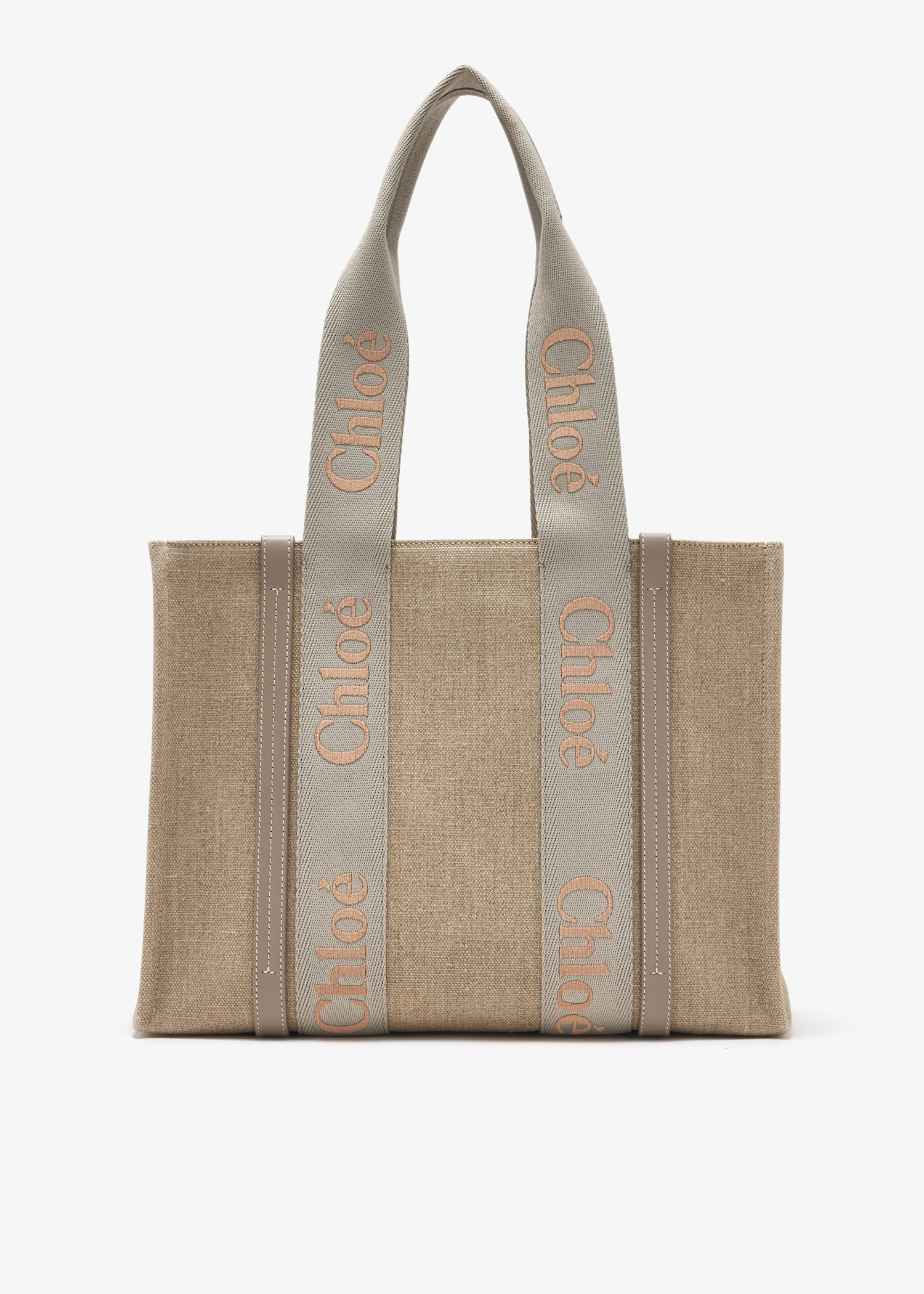 Chloé Woody medium tote bag for Women - Beige in UAE | Level Shoes