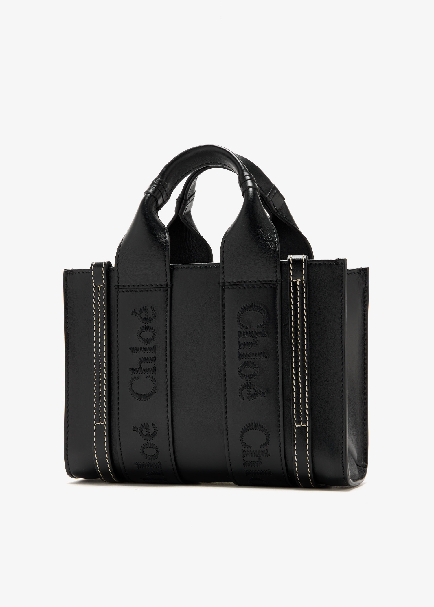 Chloé Woody mini tote bag for Women - Black in UAE | Level Shoes