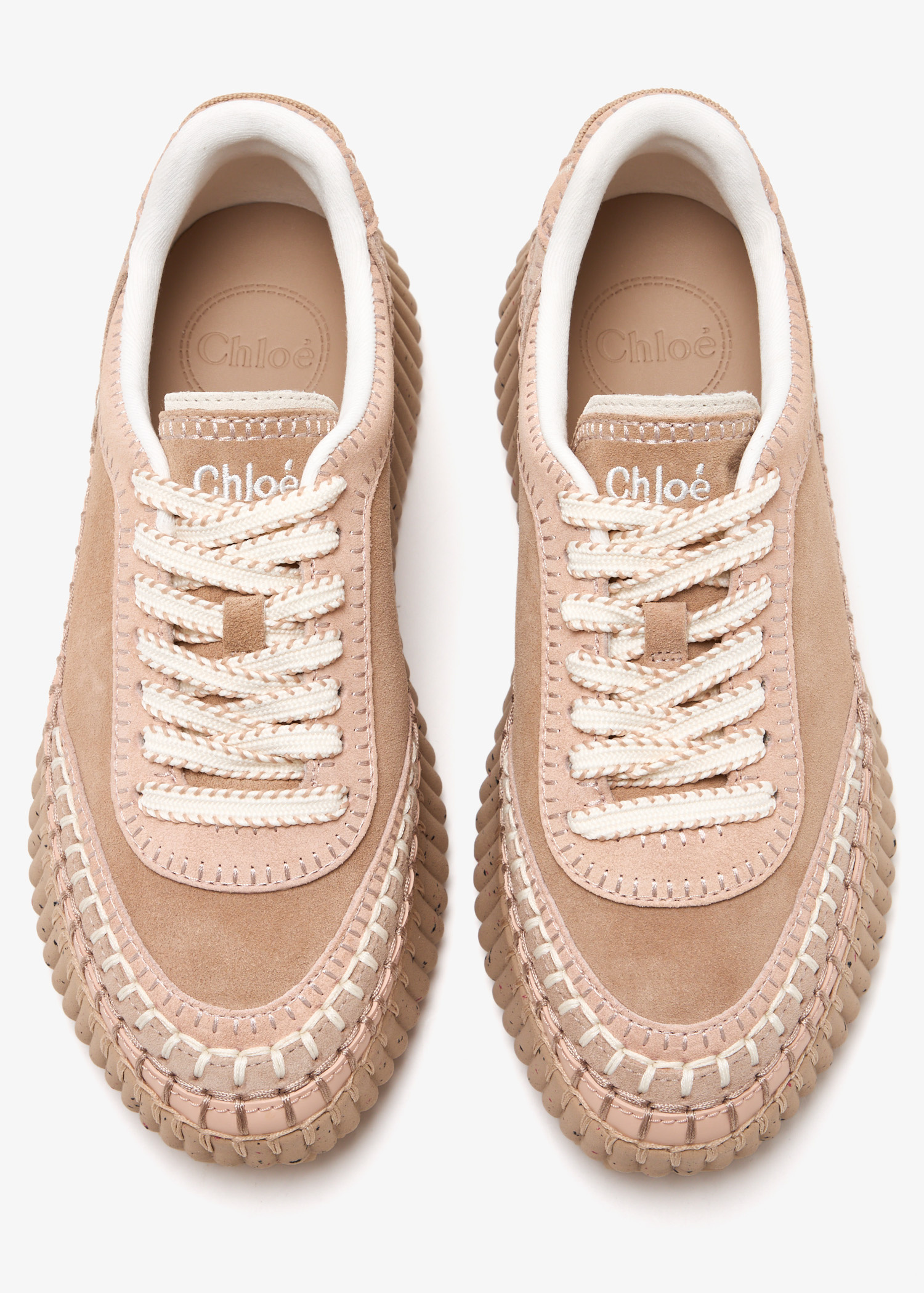 Chloé Nama sneakers for Women - Beige in UAE | Level Shoes
