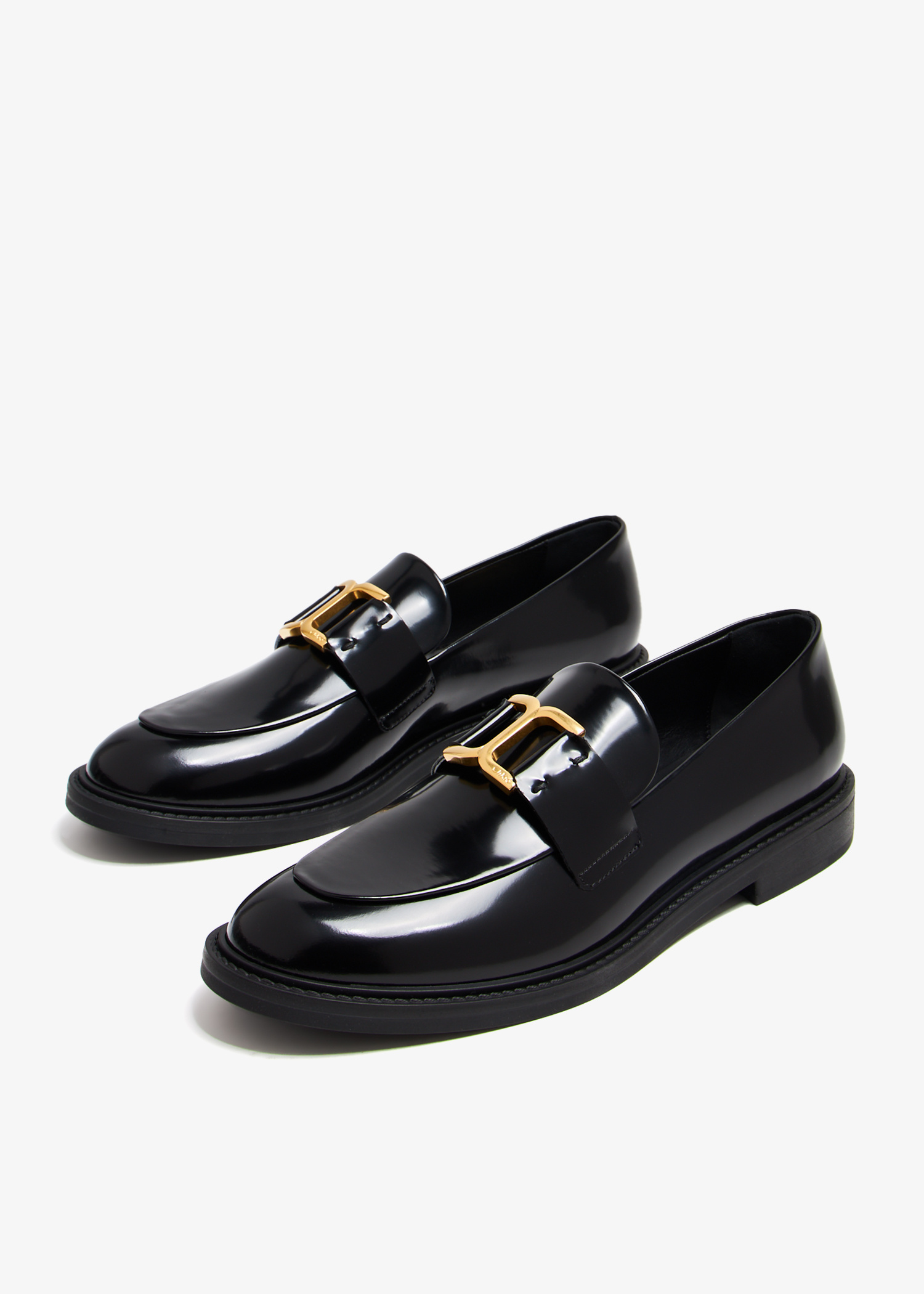 Chloe マルシ ハンフス CHC24A04DMZ 001 Chloé Marcie loafers for Women - Black in UAE | Level Shoes