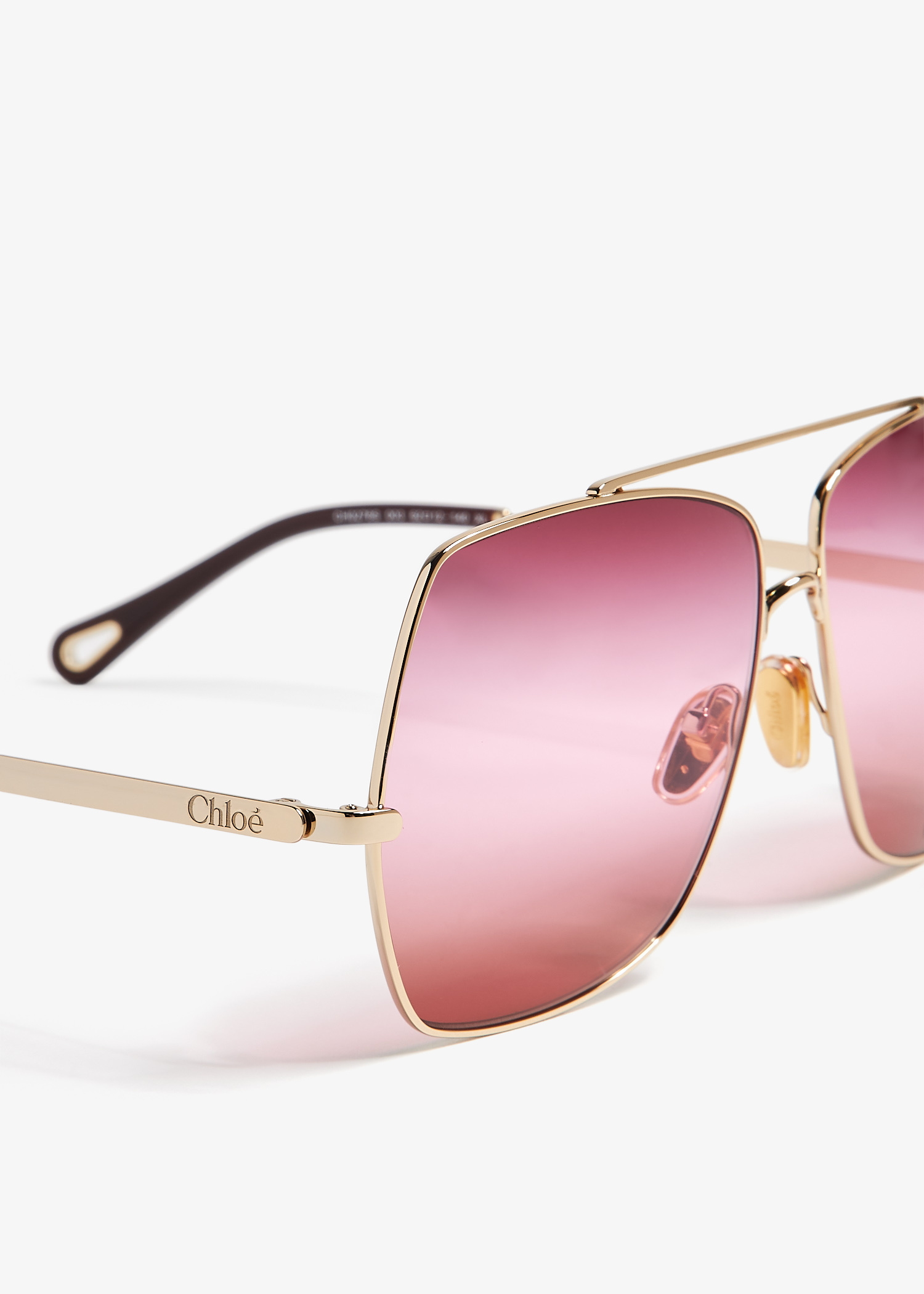 Chloé Aly sunglasses for Women - Gold in UAE | Level Shoes