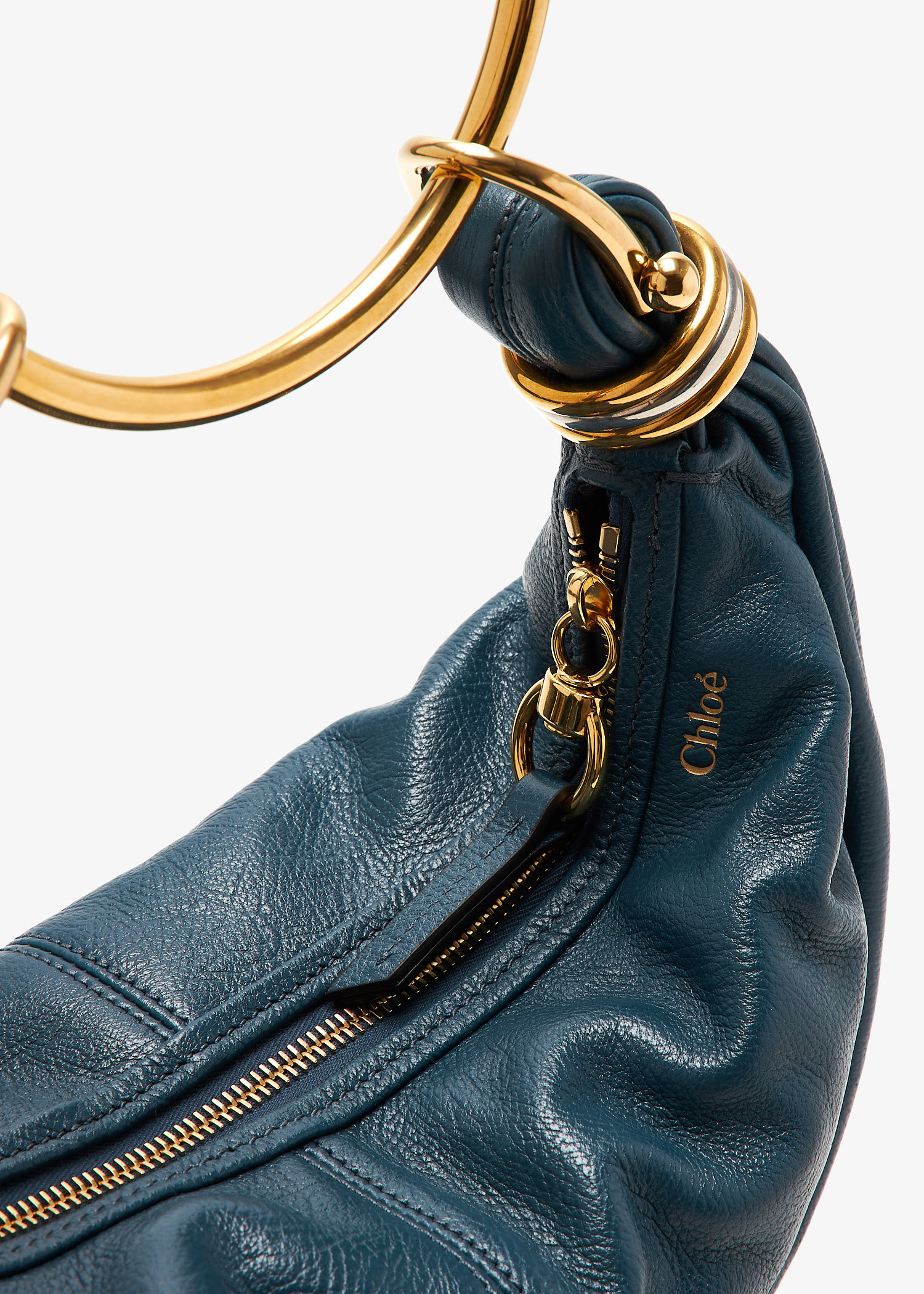 Chloé Small Bracelet hobo bag for Women - Blue in UAE | Level Shoes
