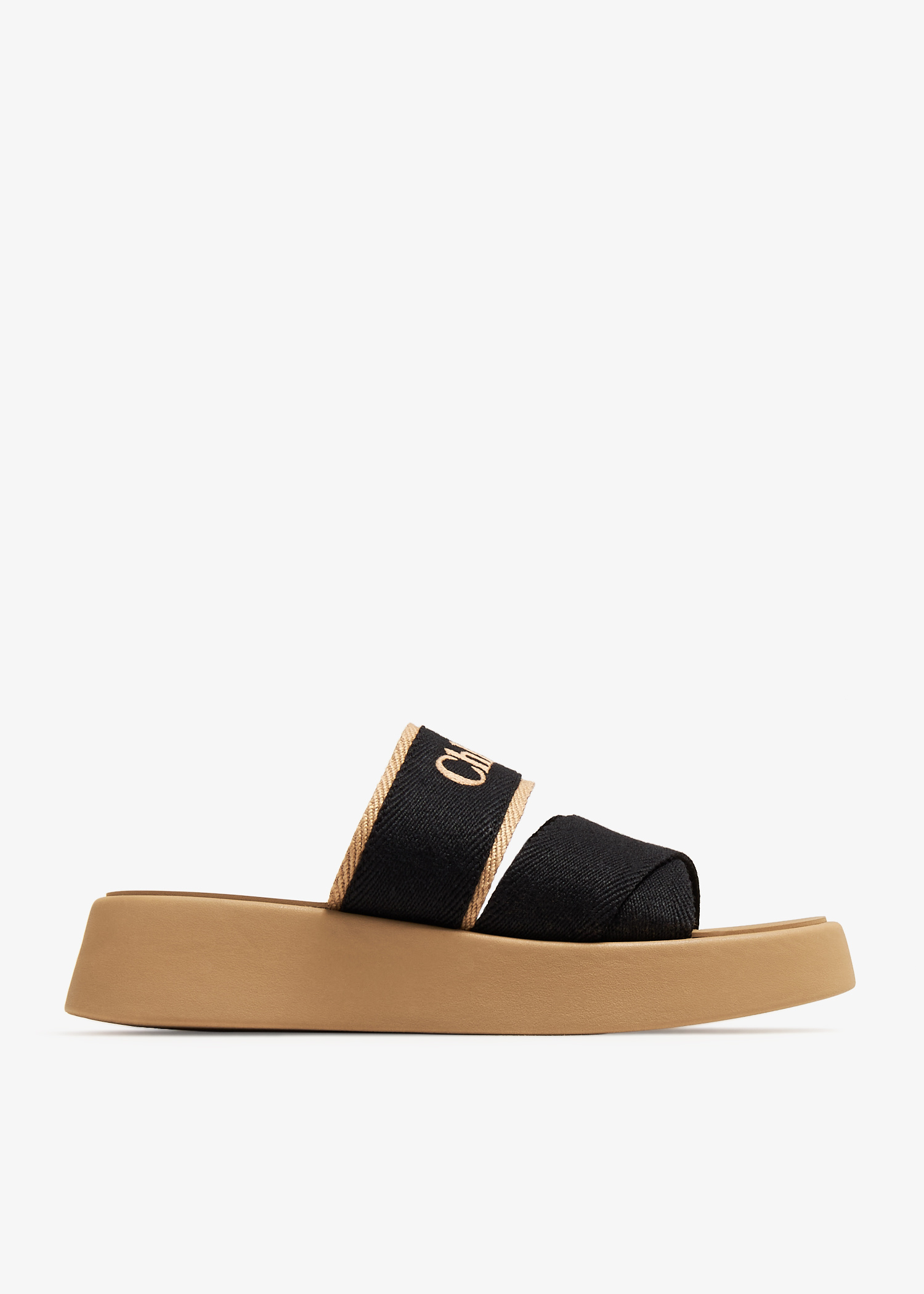 Chloé Mila slide sandals for Women - Black in USA | Level Shoes