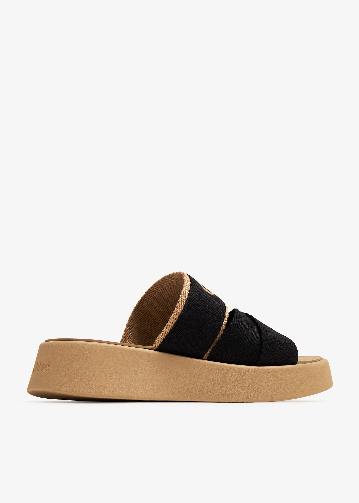 Chloé Mila slide sandals for Women - Black in USA | Level Shoes