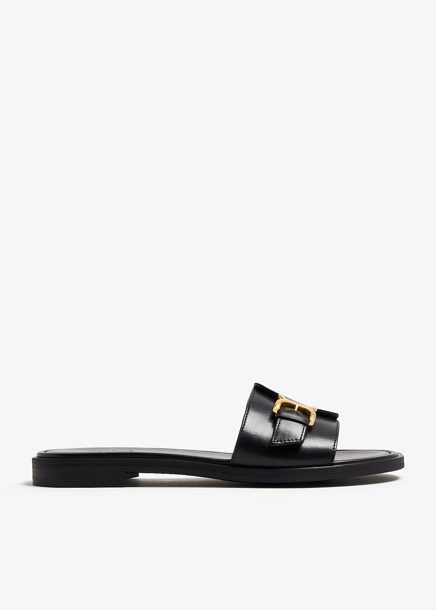 【送料&関税込】ChloAC Marcie Buckle Detailed Slides Chloé Marcie slide sandals for Women - Black in UAE | Level