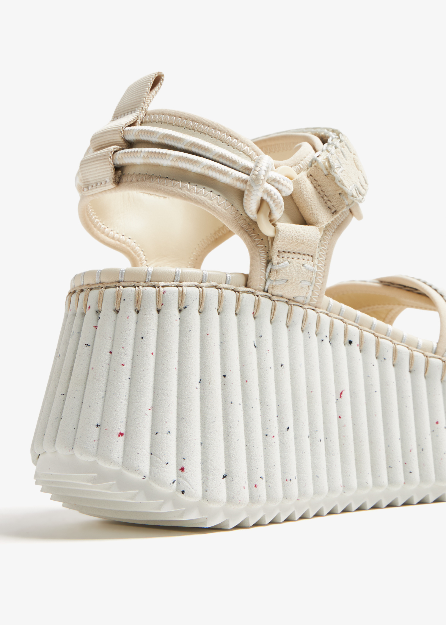 Chloé Nama wedge sandals for Women - Beige in Kuwait | Level