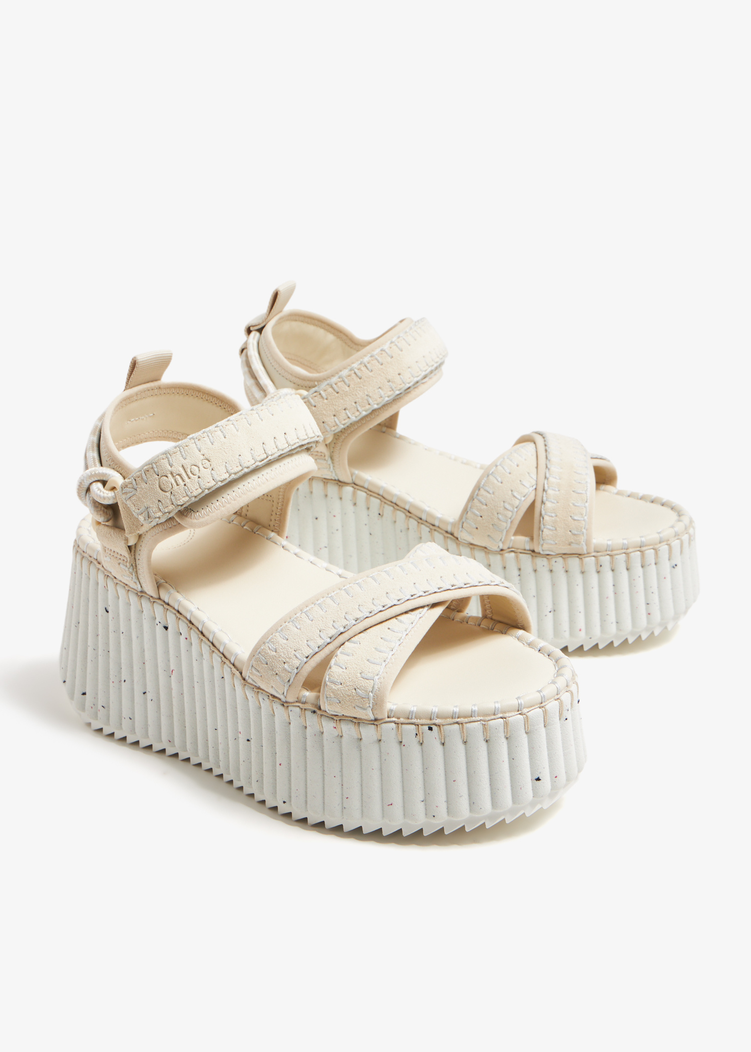 【Chloe】NAMA SANDAL◆CHC24S870HT Chloé Nama Wedge Sandal in Ginger brown | Chloé US