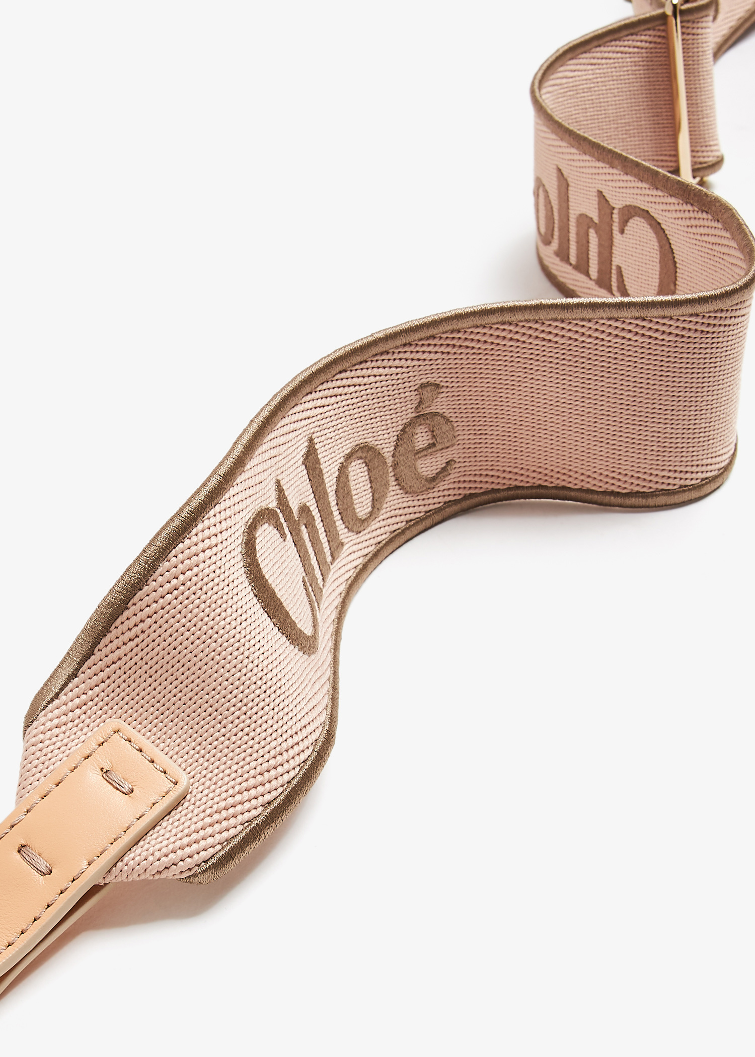Chloé Adjustable canvas strap for Women - Pink in USA | Level Shoes